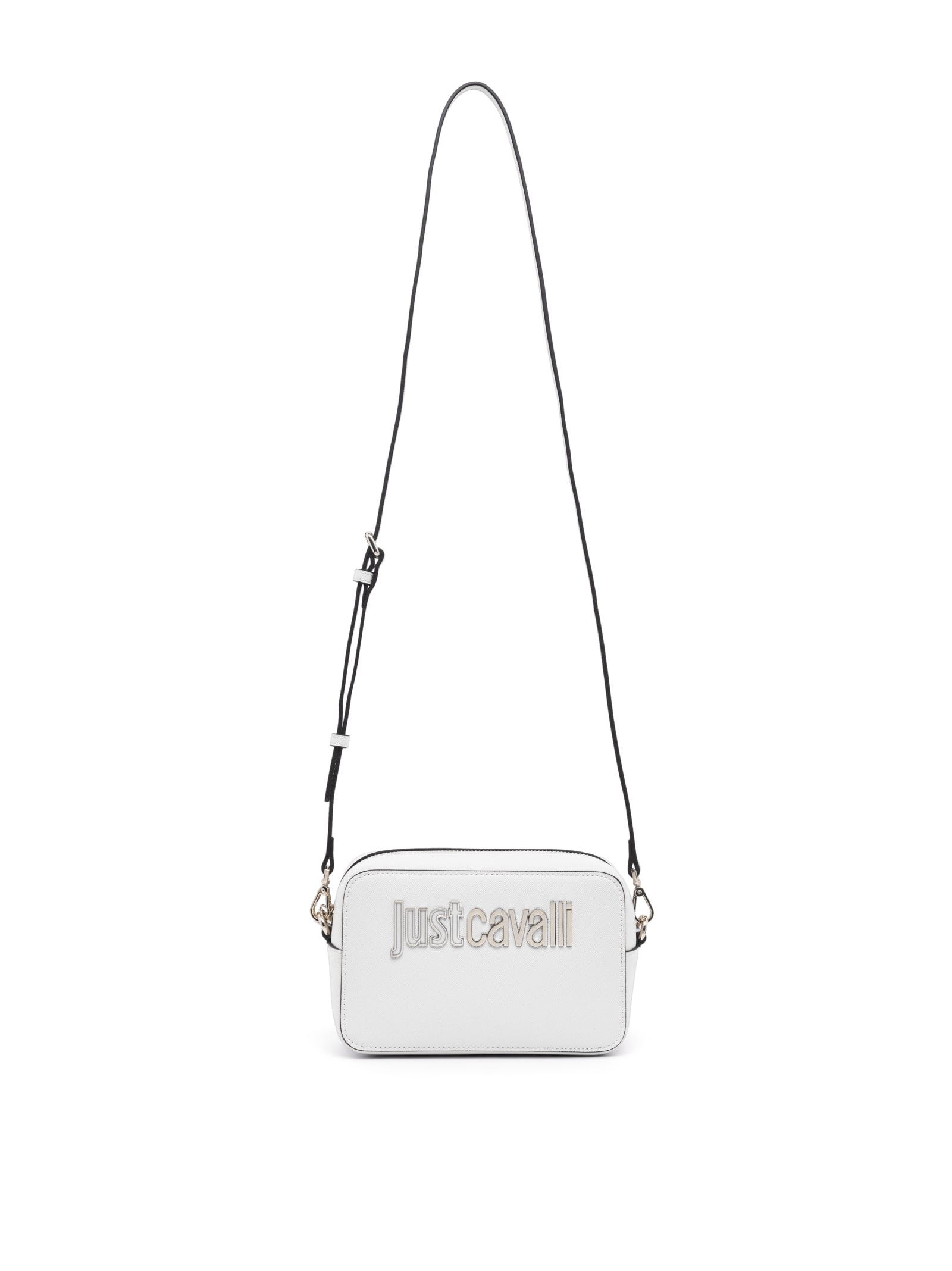 Just Cavalli White Shoulder Bag