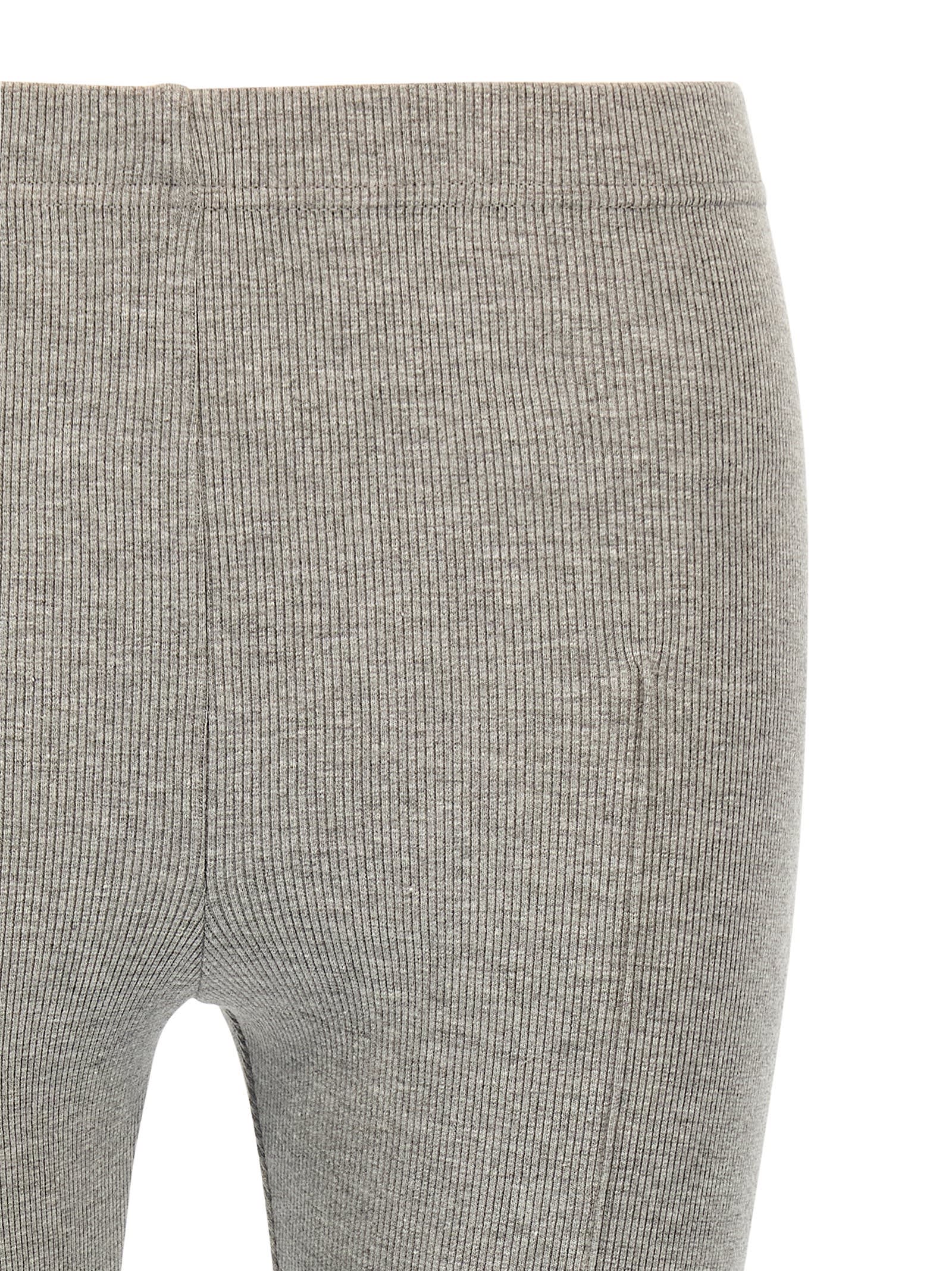 Sleeper Ribbed Texture Stretch Fit Leggings In Gray
