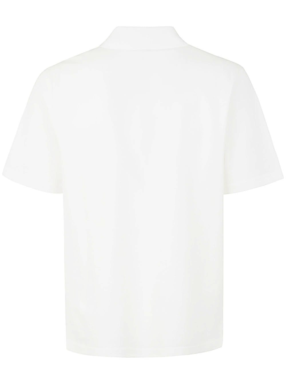 Shop Lanvin Regular Polo In Optic White