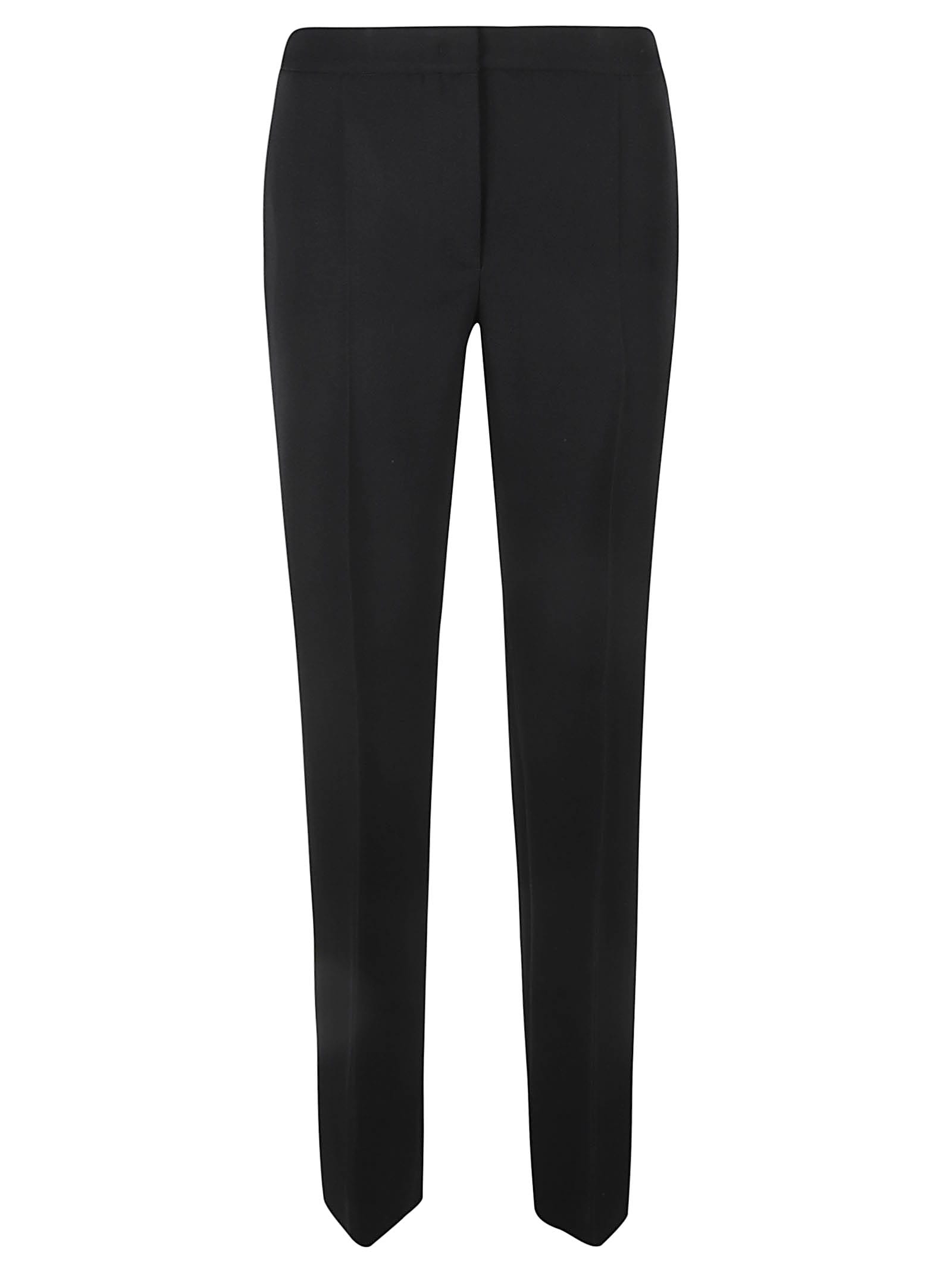 Shop Moschino Concealed Trousers In Black