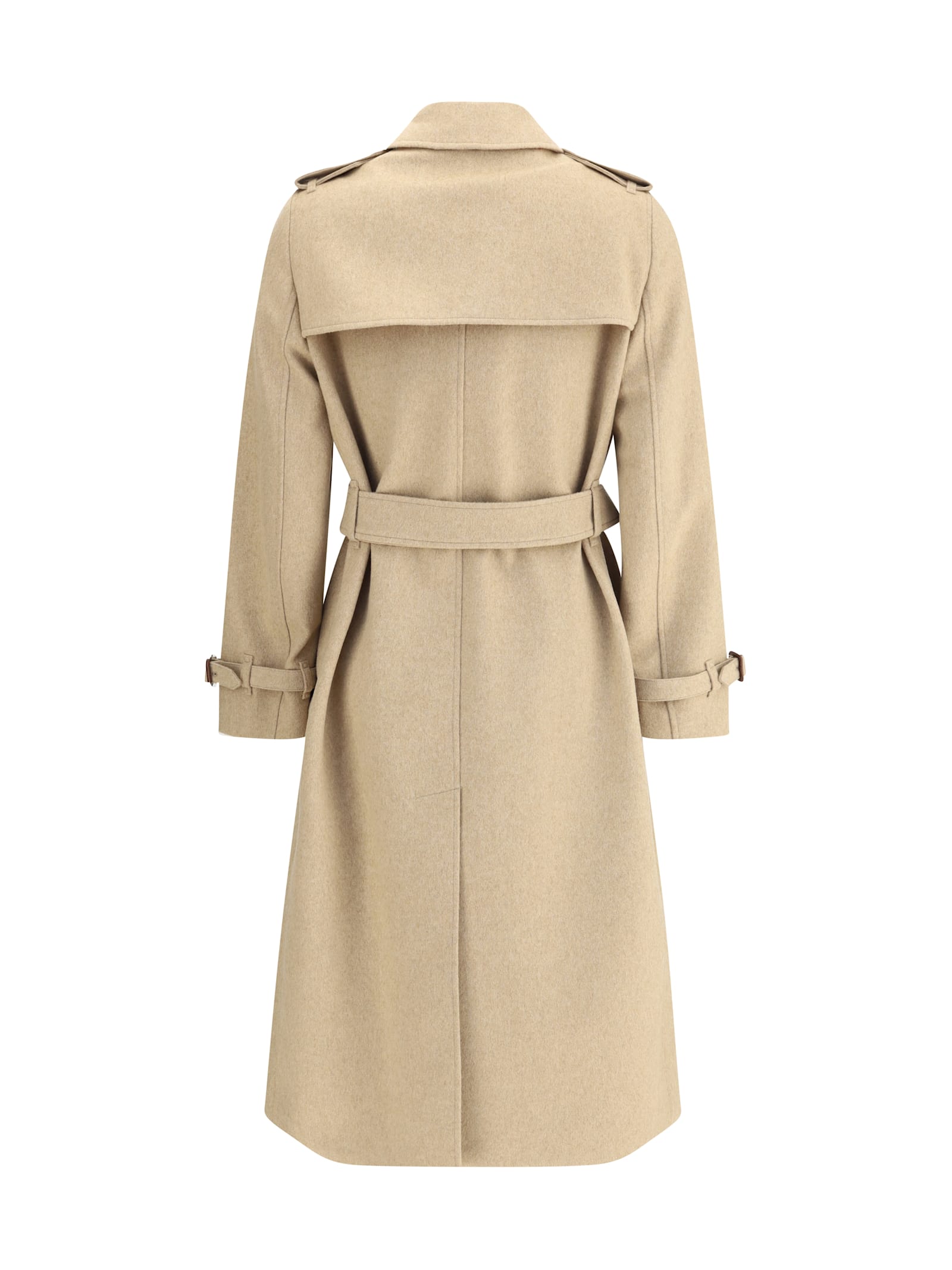 Burberry Women Kensington Midi Cashmere Coat In Brown