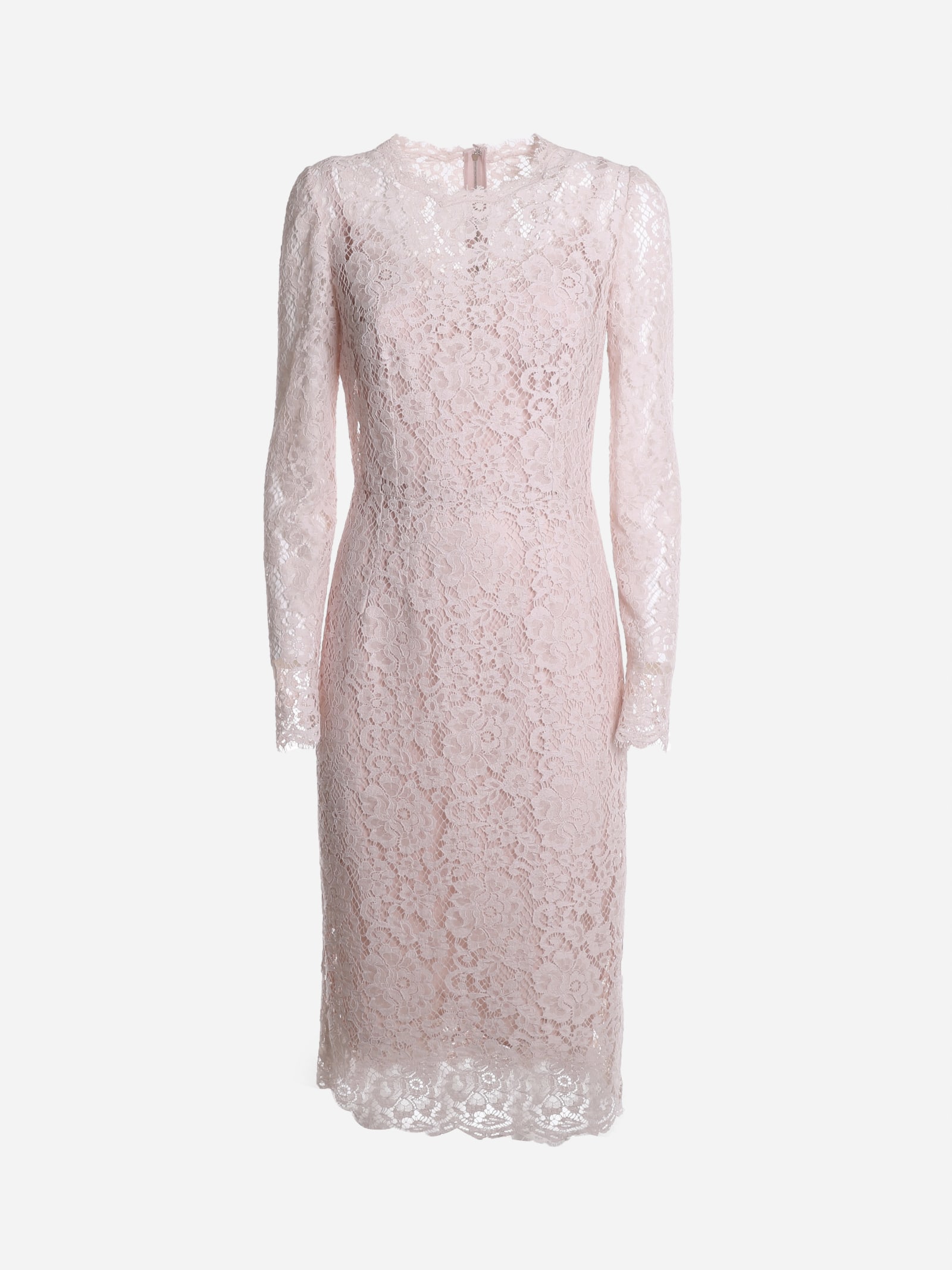 Dolce & Gabbana Pink Laced Dress