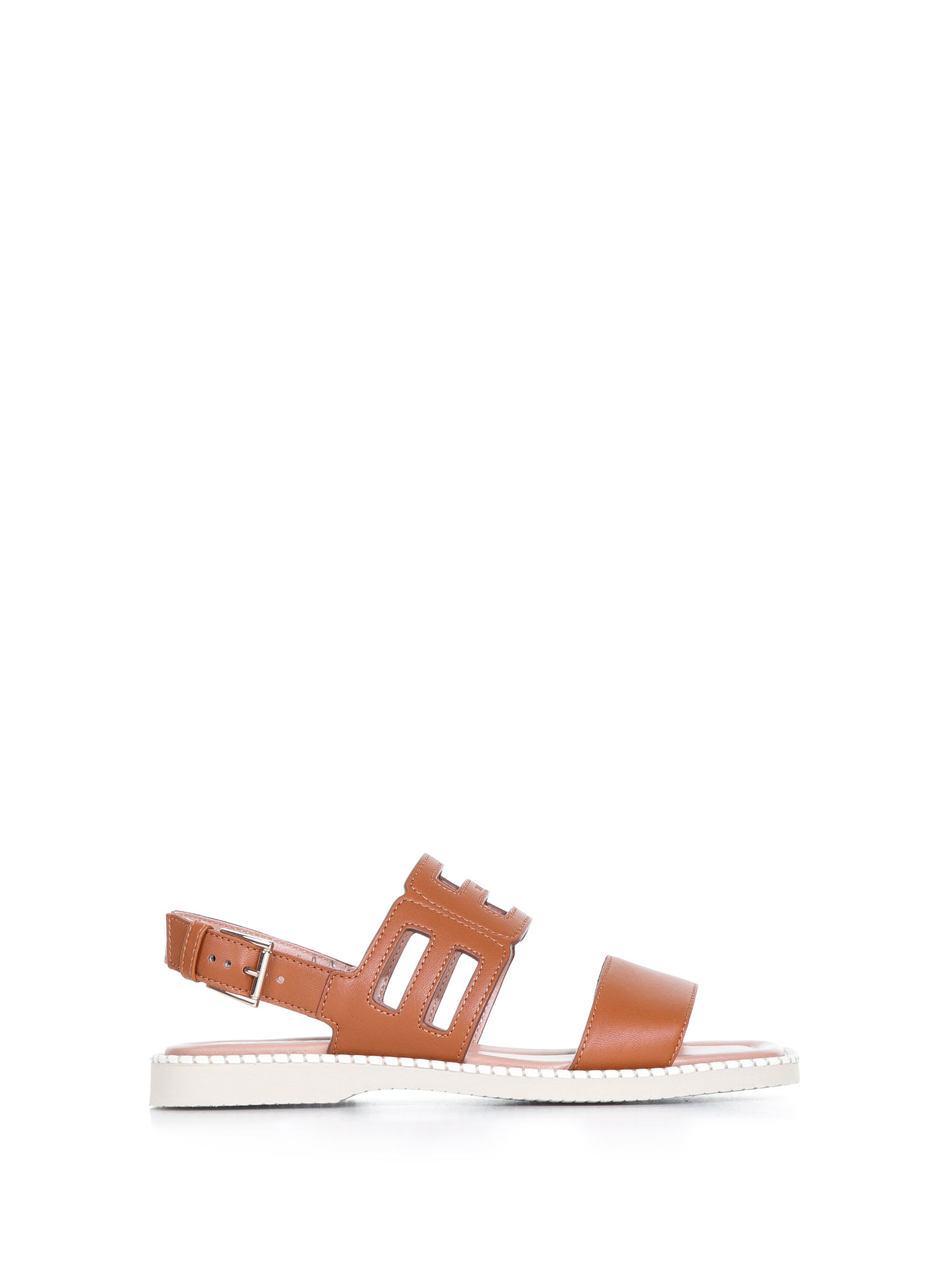 HOGAN LEATHER SANDALS WITH BUCKLE