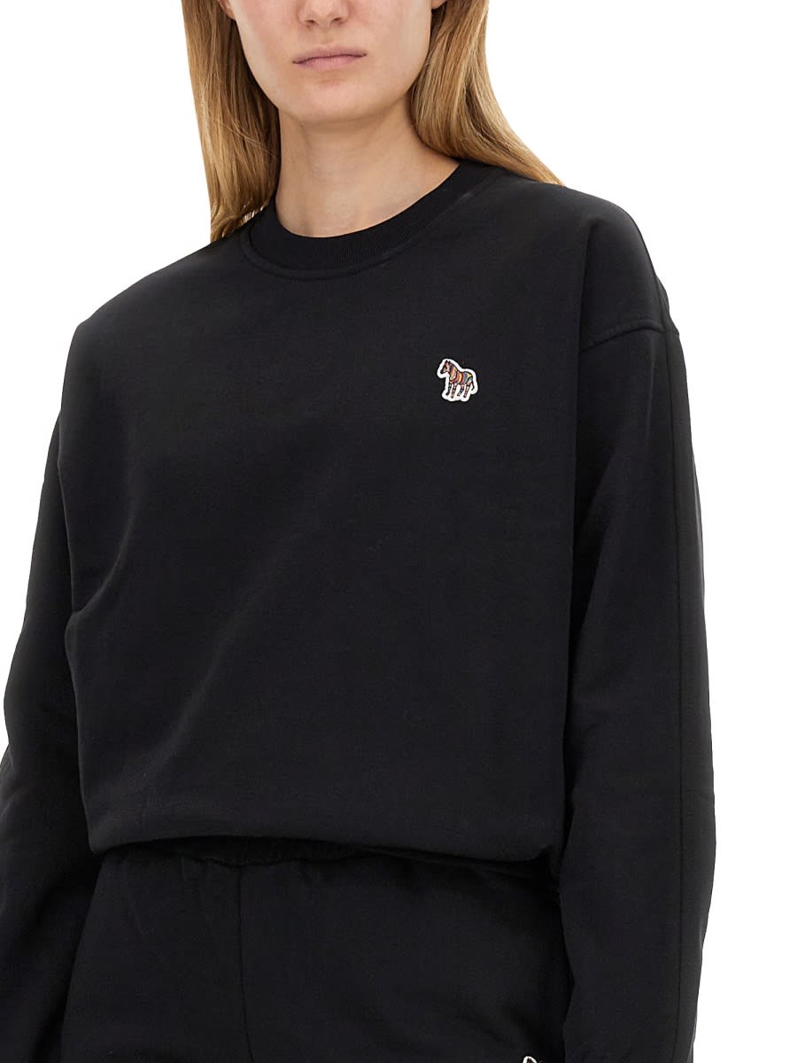 PS BY PAUL SMITH SWEATSHIRT WITH ZEBRA PATCH
