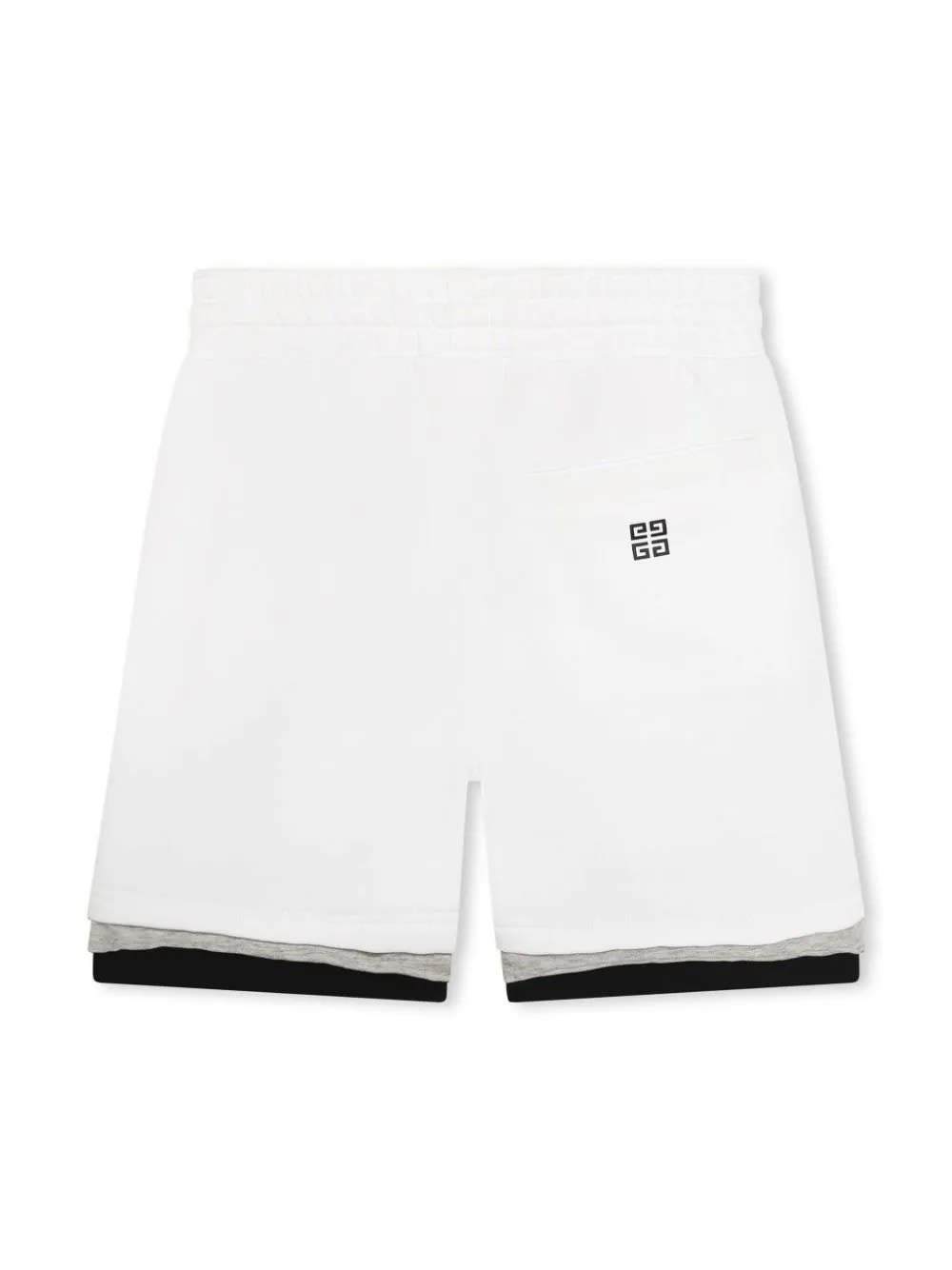 Shop Givenchy White Shorts With Front Logo