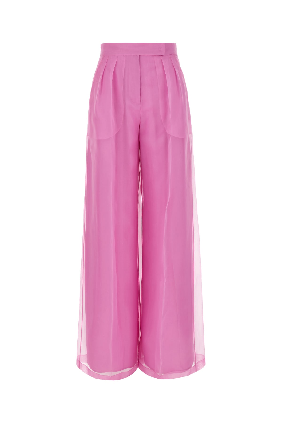 Fuchsia Organza Palazzo Pants