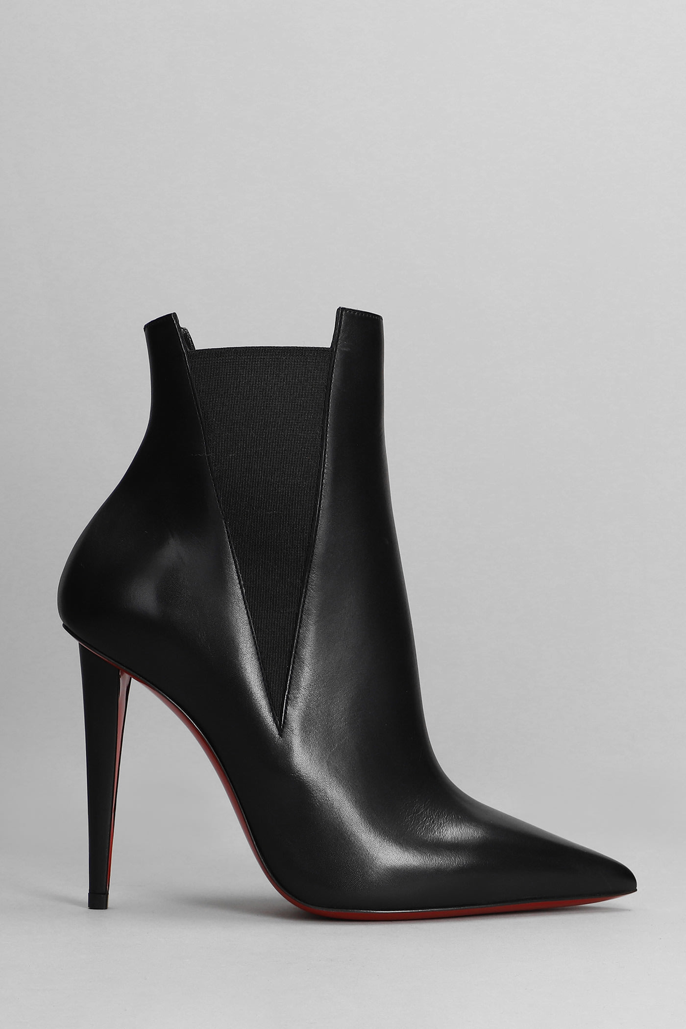 Christian Louboutin Astribooty 100 High Heels Ankle Boots In Black Leather