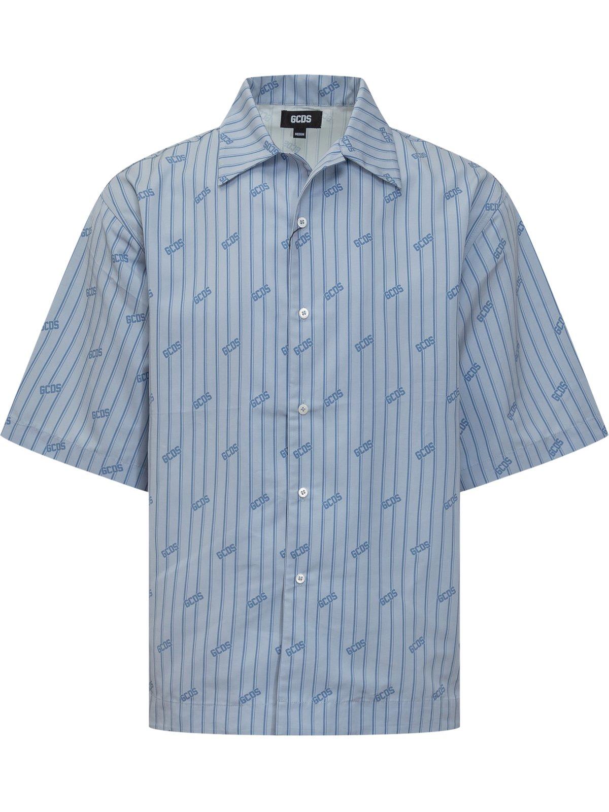 Gcds Pinstripe Bowling Shirt
