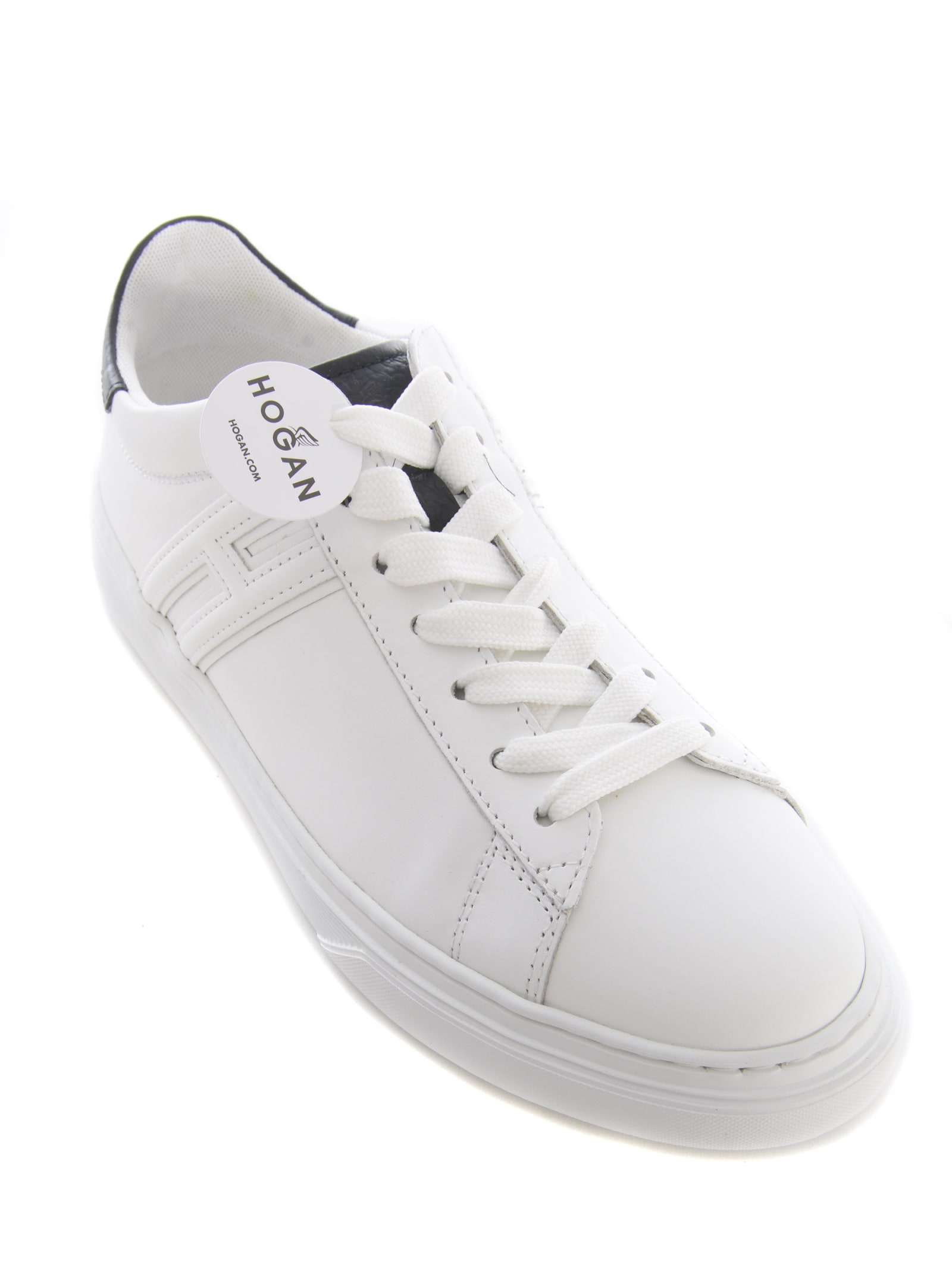 Shop Hogan Sneakers  H365 In Leather In White