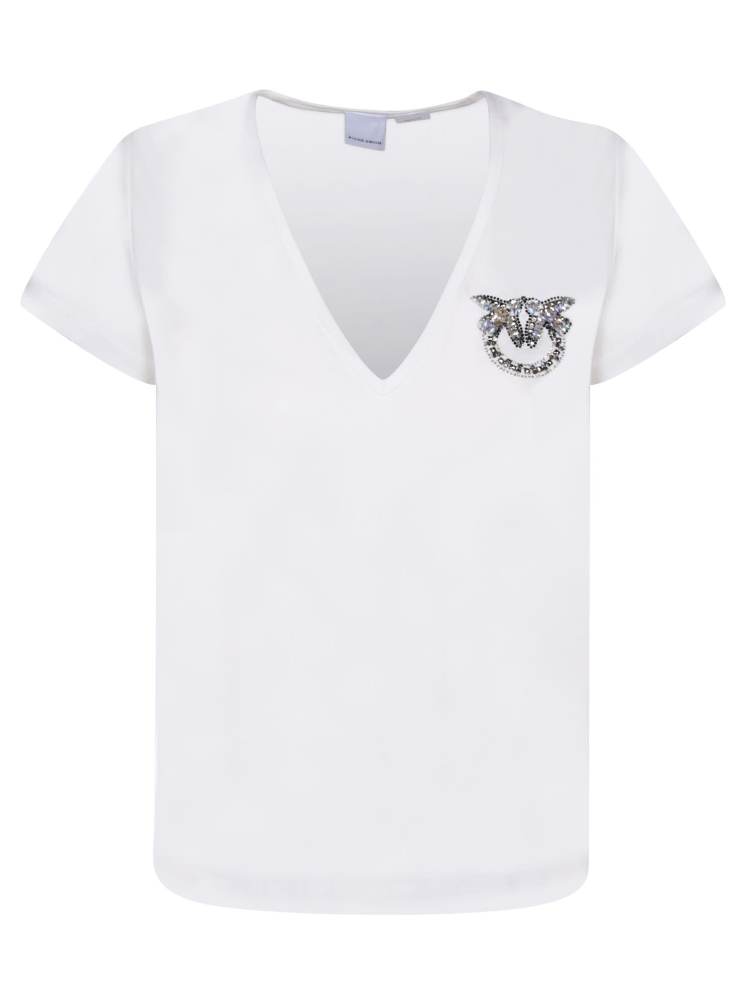 Shop Pinko Turbato White T-shirt