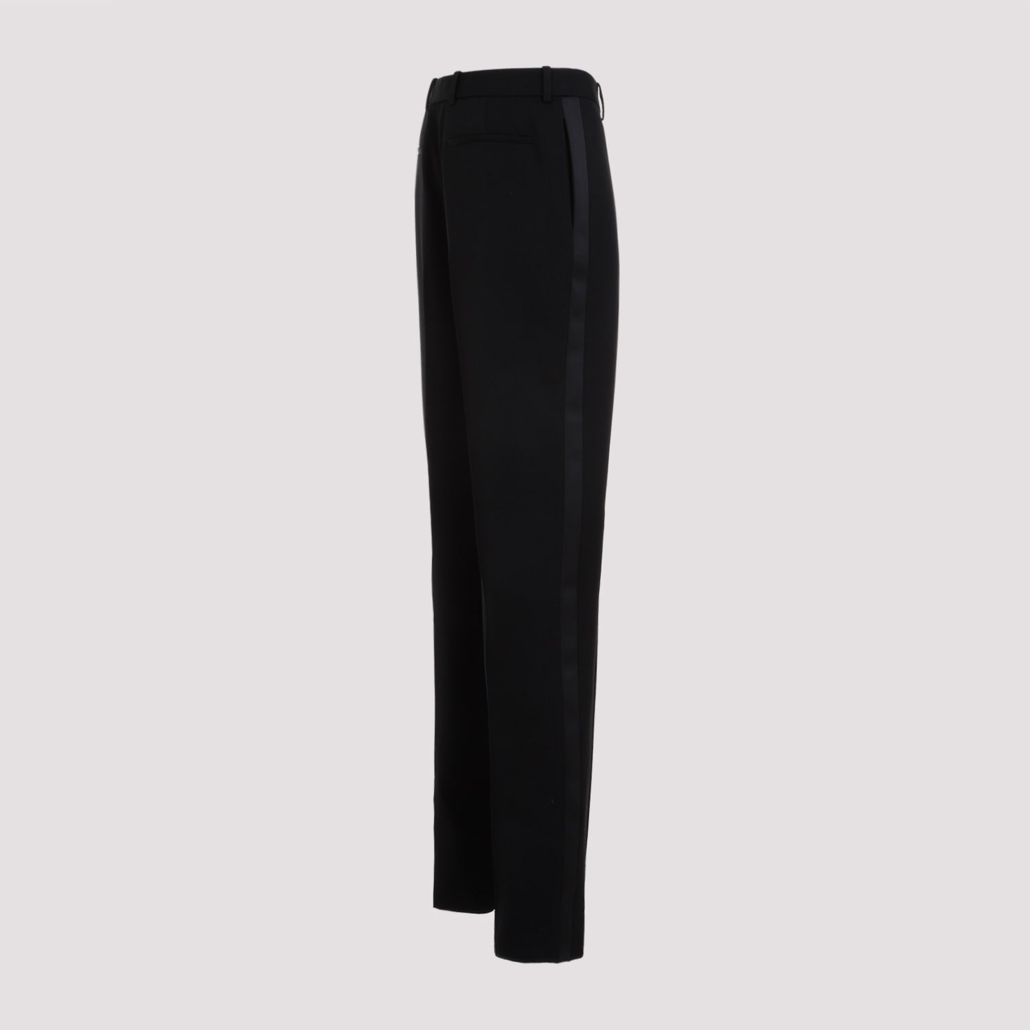 Shop Saint Laurent Pantalon Tux In Noir