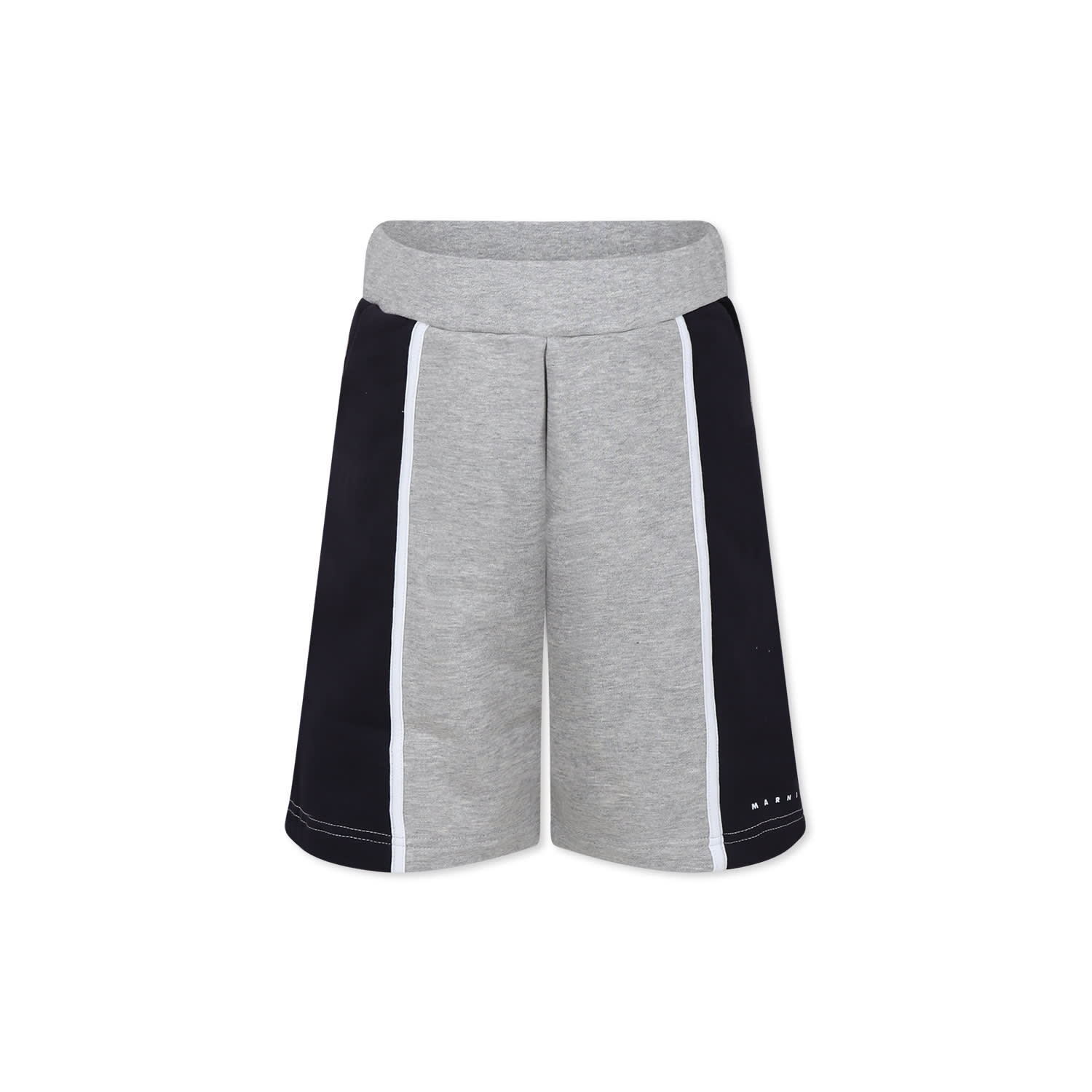 Marni Elastic Waist Shorts In Grey