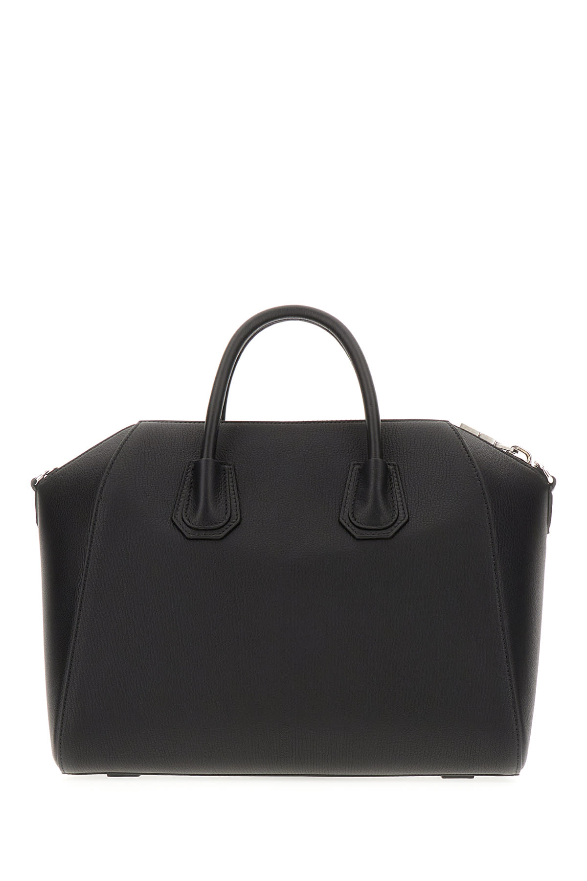 Shop Givenchy Black Nappa Leather Medium Antigona Handbag In 001