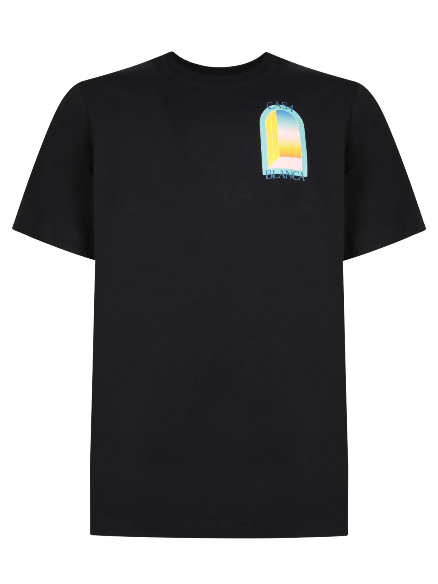 Shop Casablanca Larc Black T-shirt