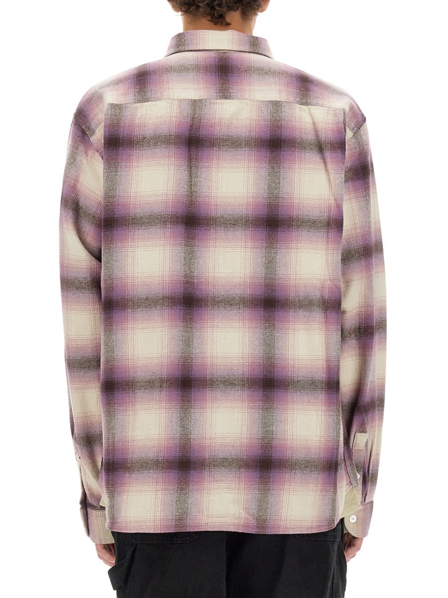Stussy Checkered Shirt Featuring Pocket In Red