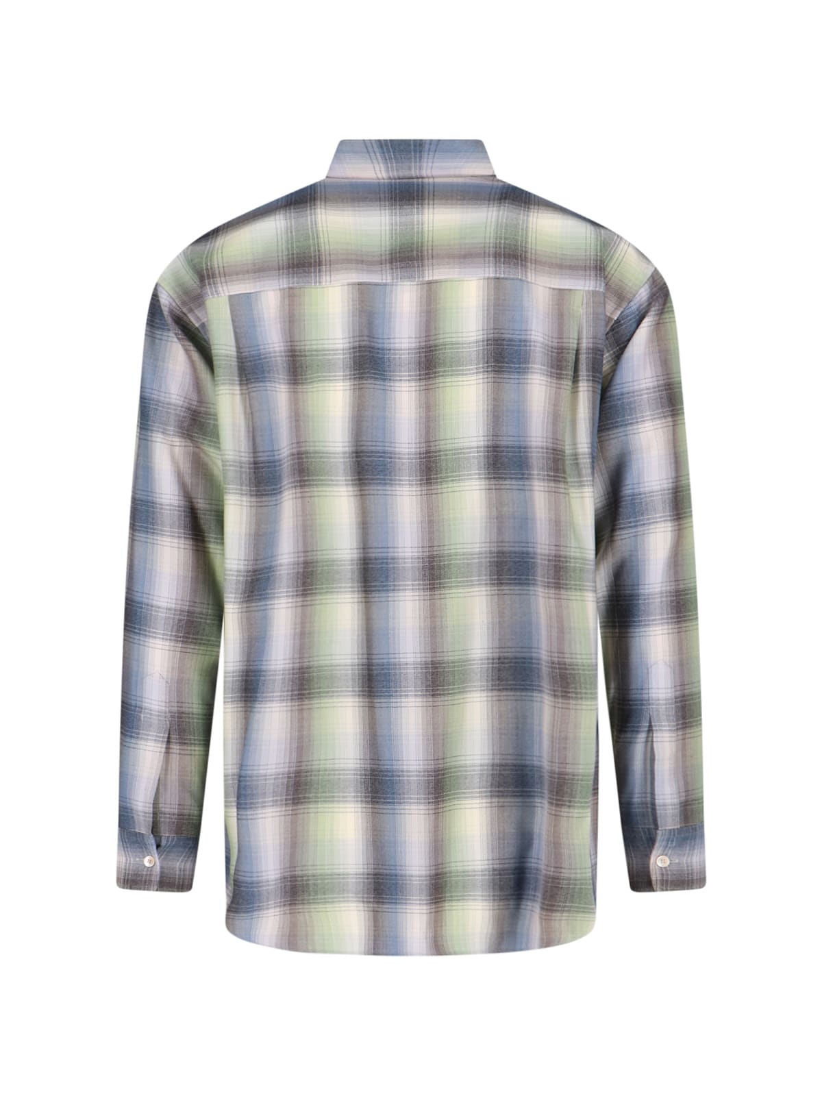 Auralee Long Sleeve Button-down Check Shirt In Multi