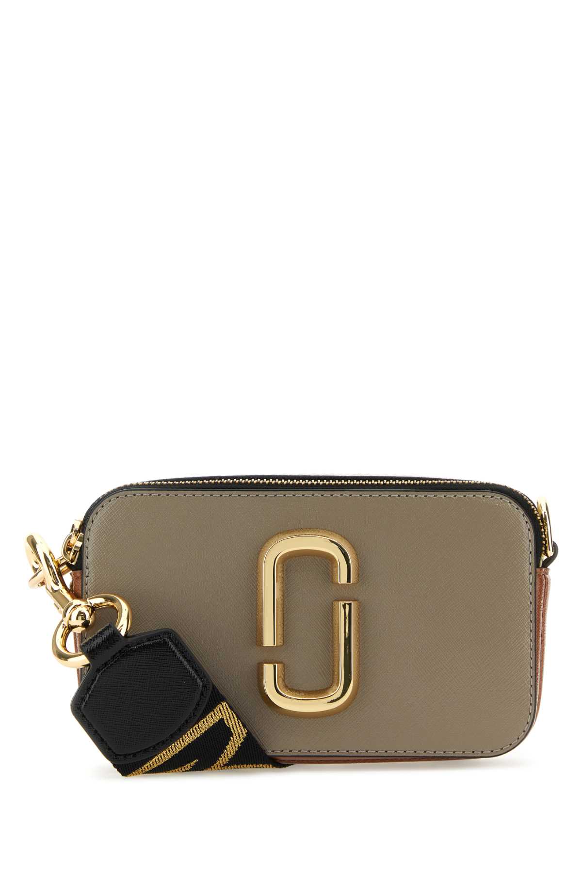 Shop Marc Jacobs Multicolor Leather The Snapshot Crossbody Bag In Cementmulti