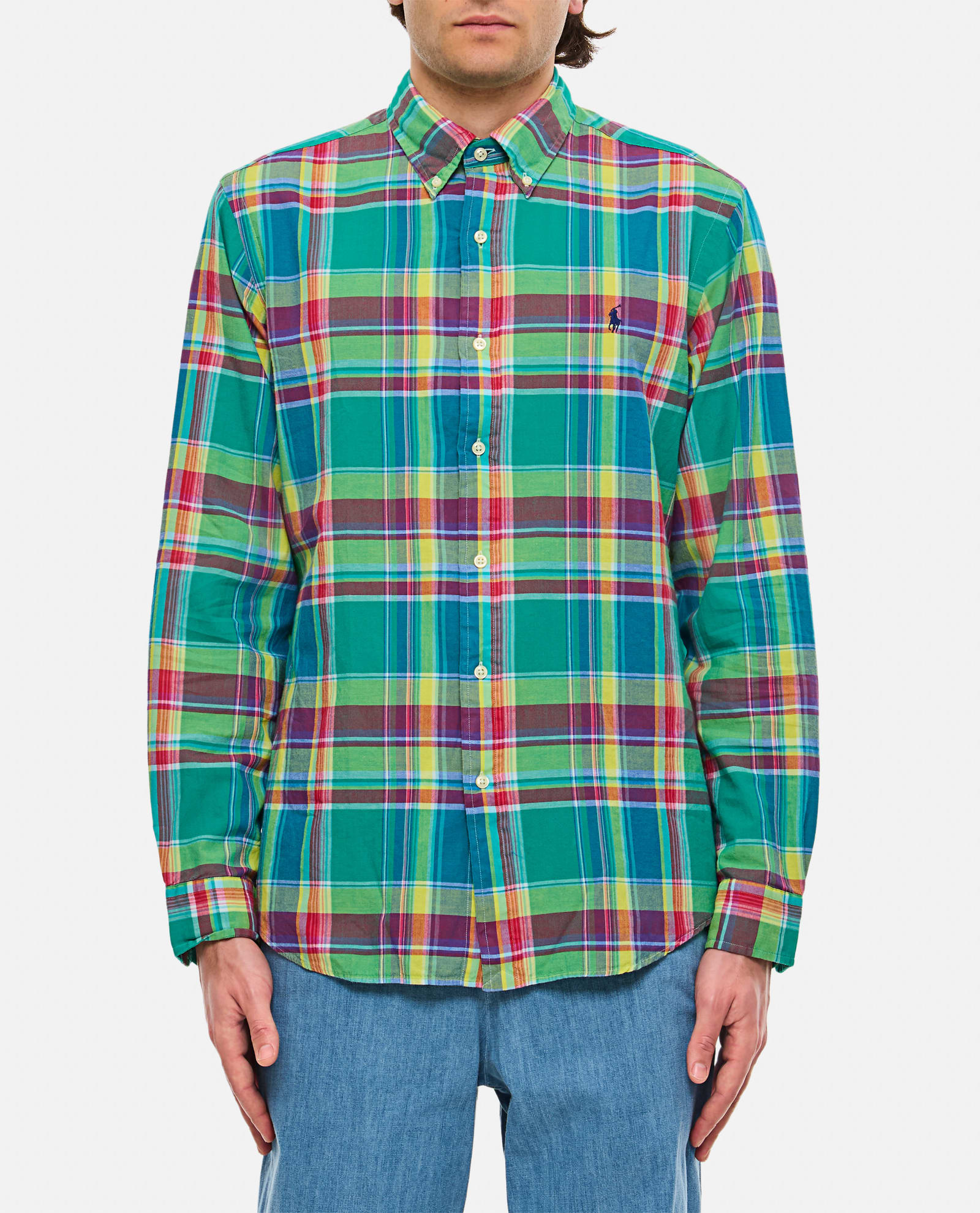 Shop Polo Ralph Lauren Sport Shirt In Multicolour