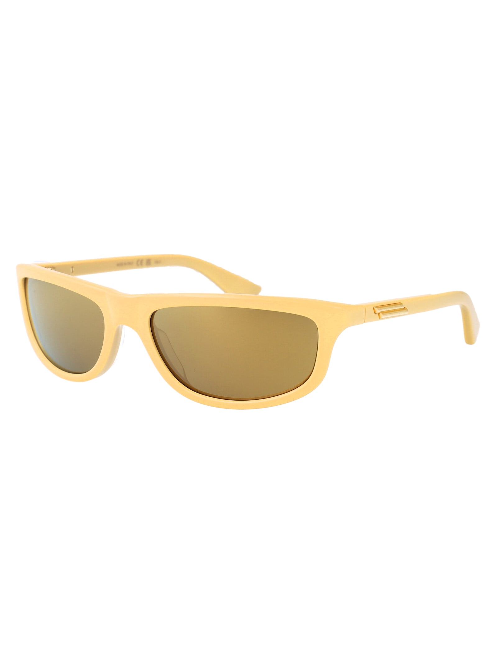 Bottega Veneta Bv1327s Sunglasses In Yellow-yellow-bronze