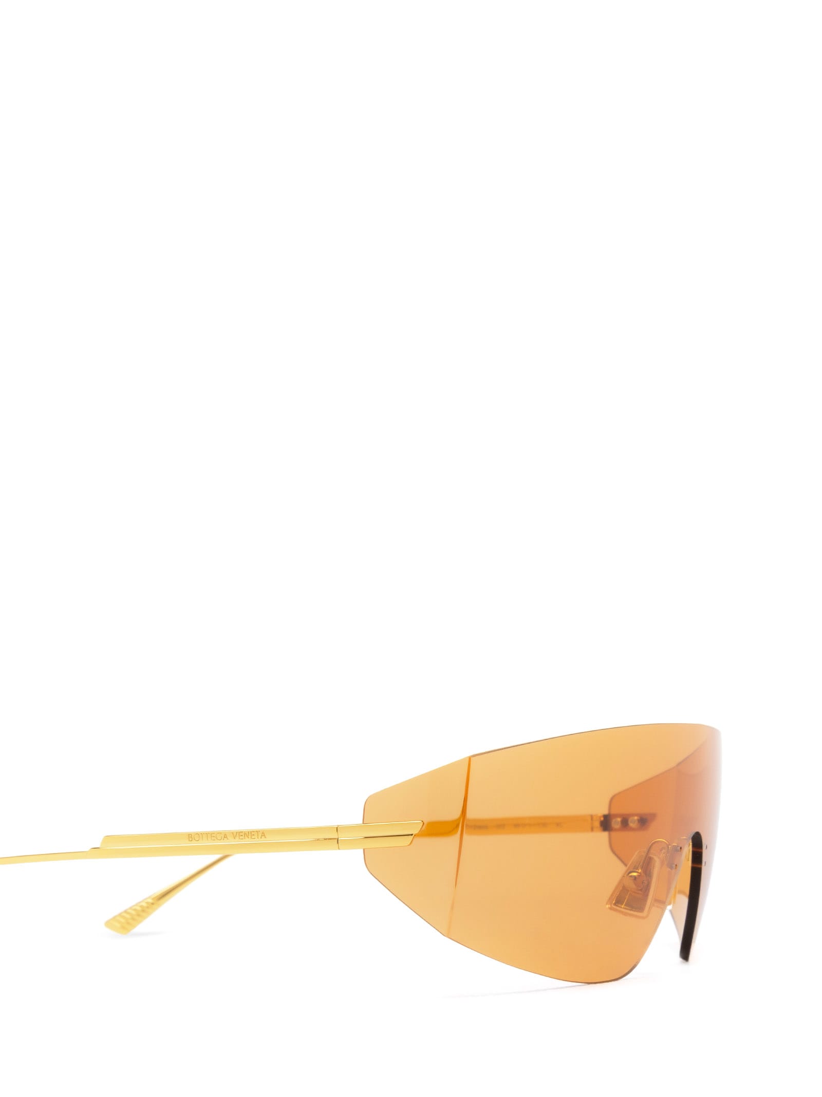 Shop Bottega Veneta Bv1299s Gold Sunglasses