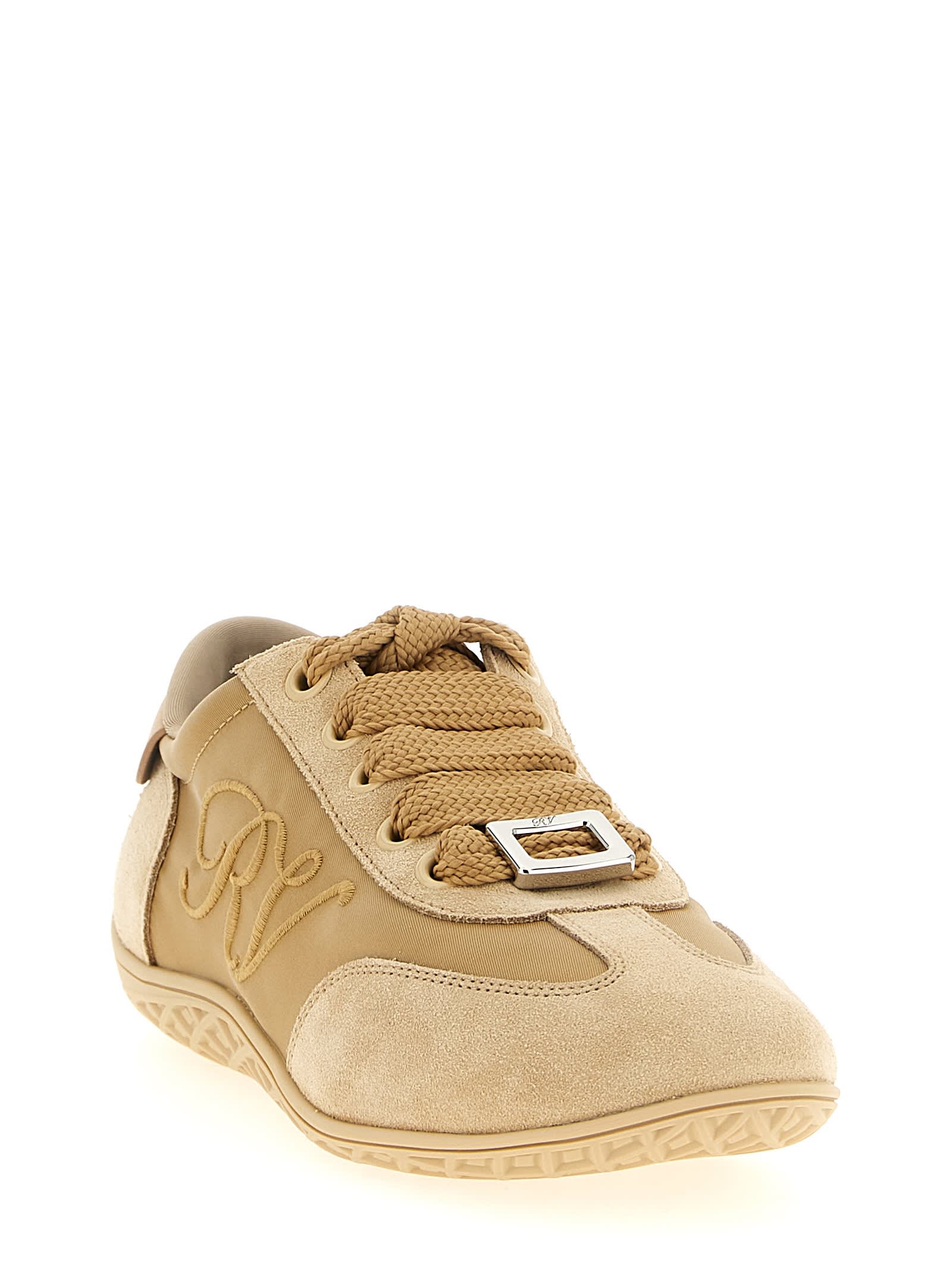 Roger Vivier Viv Low Sneakers In Sand