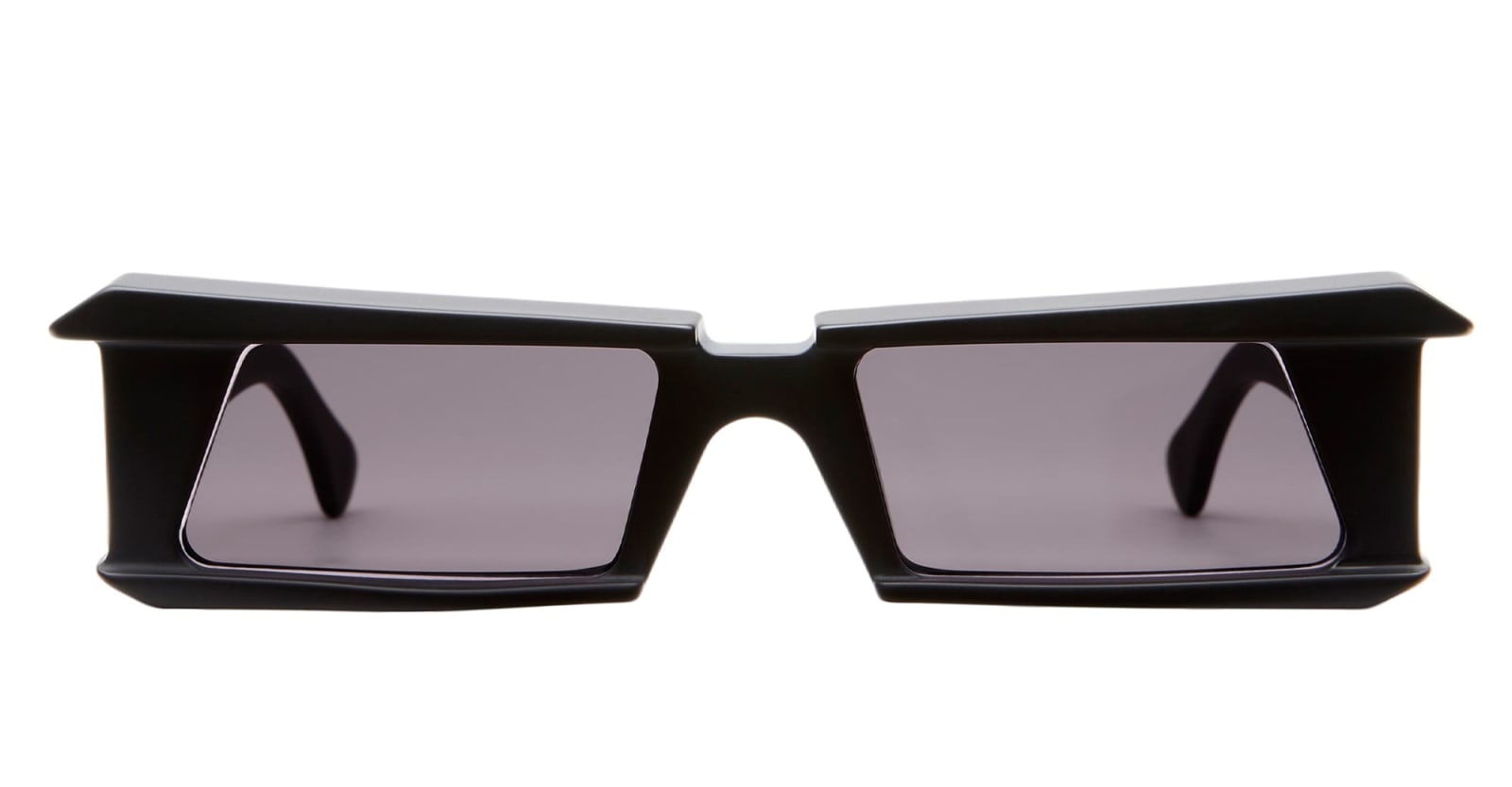 Shop Kuboraum Mask X21 - Black Matte Cut Sunglasses In Matte Black