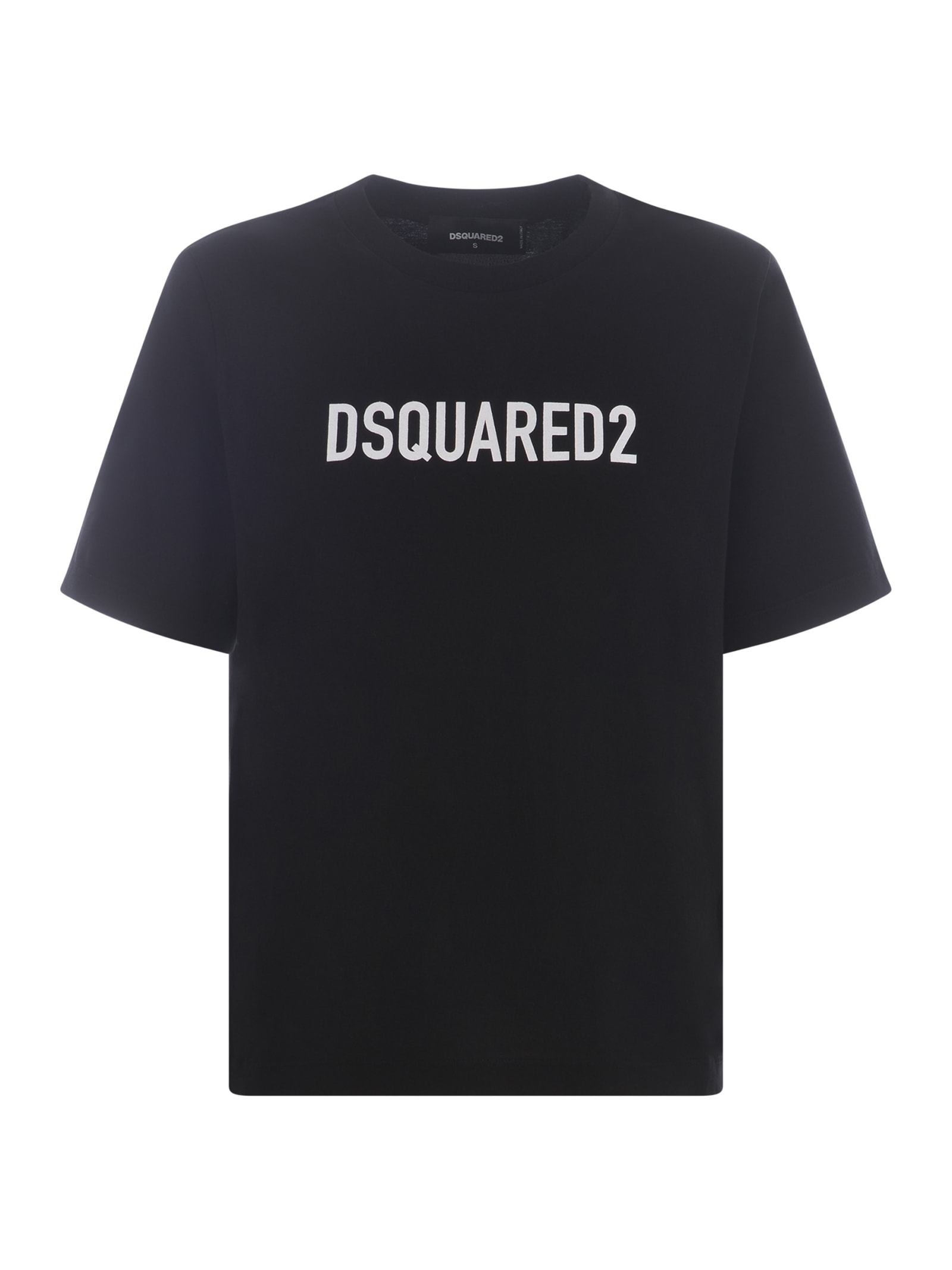 Shop Dsquared2 T-shirt  In Cotton In Black