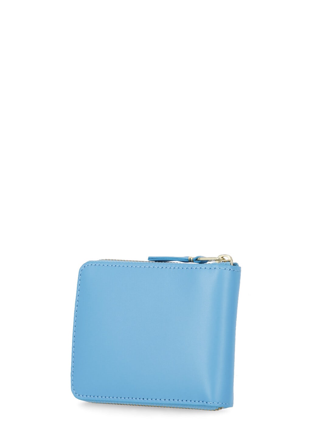 Shop Comme Des Garçons Smooth Leather Wallet In Light Blue