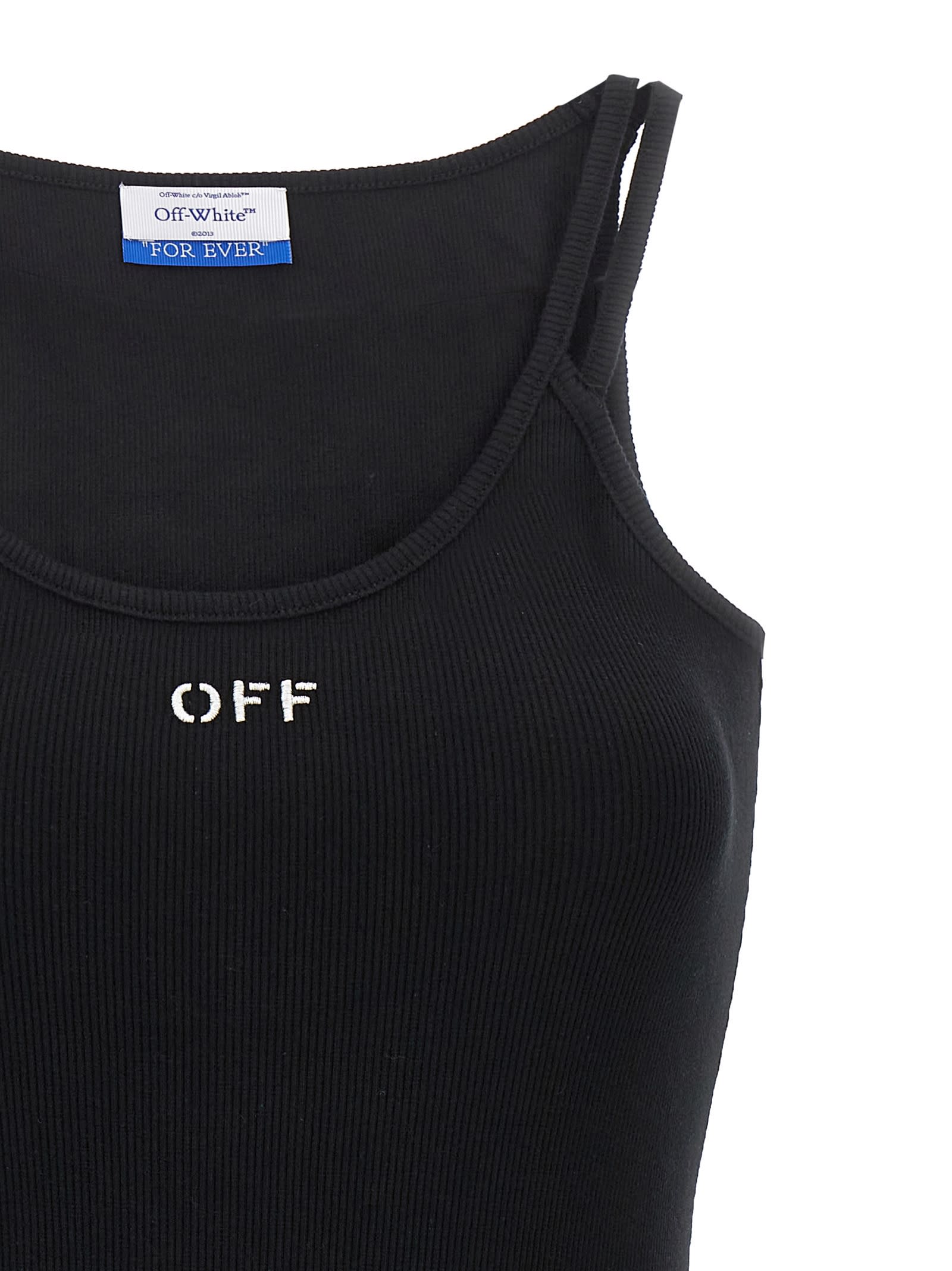 Shop Off-white Off Stamp Dress In Nero