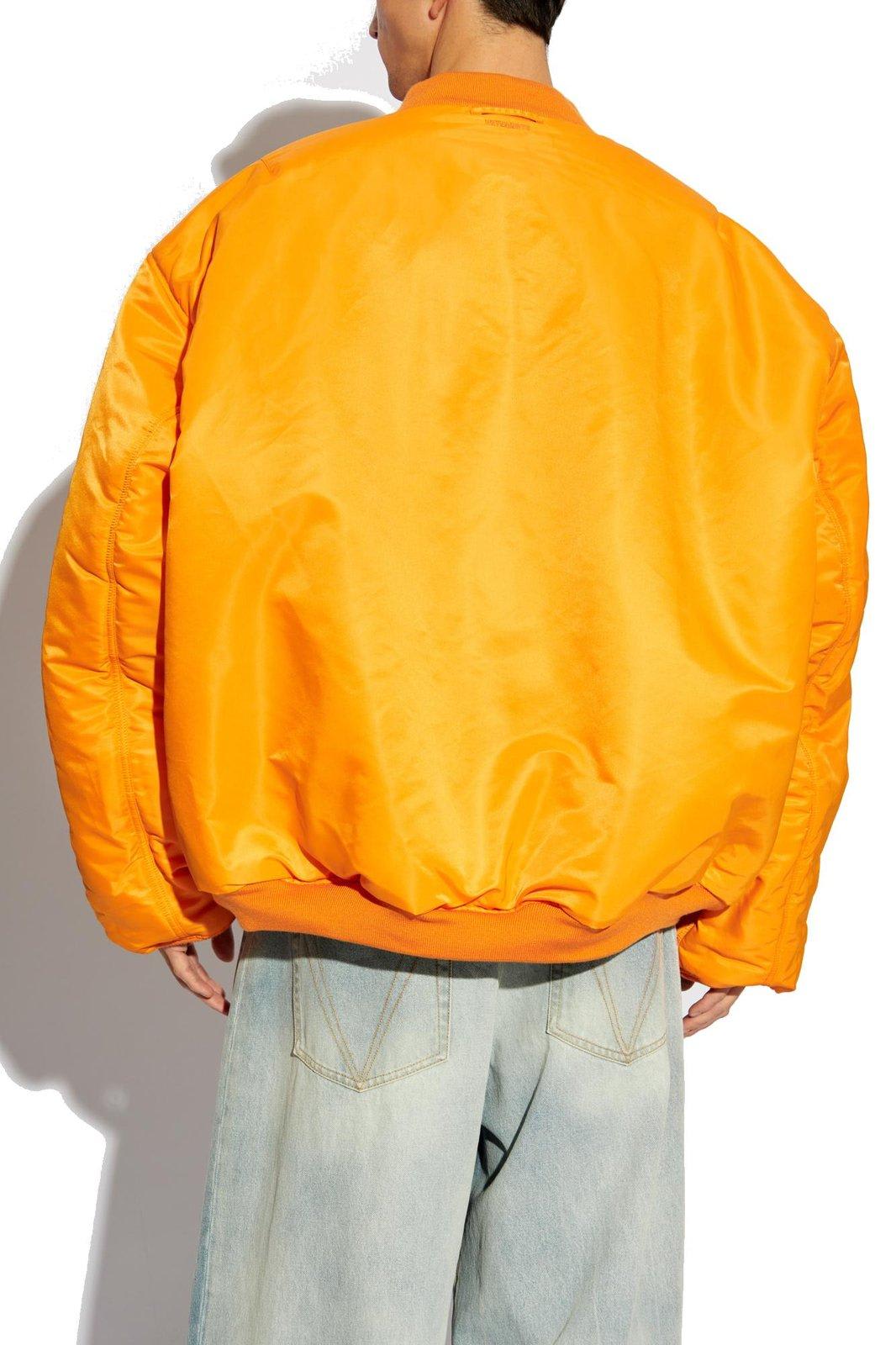 Vetements Keyring Attachment Cargo Bomber Jacket In Green