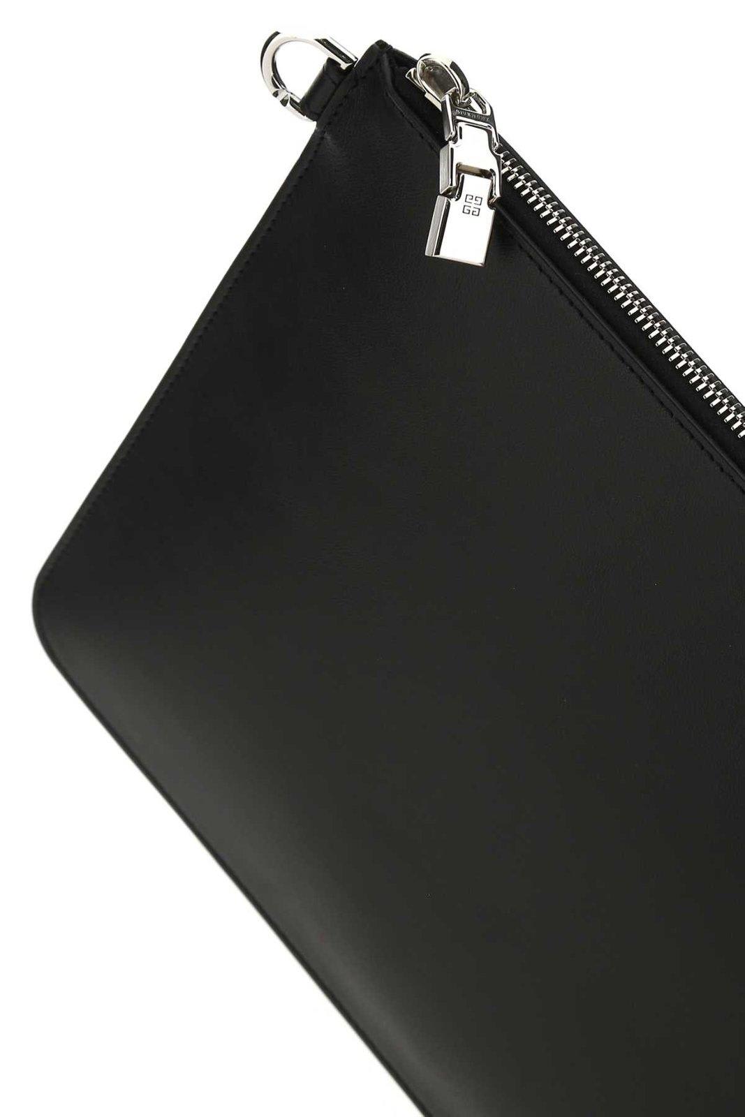 Givenchy Logo-print Pouch Bag In Black