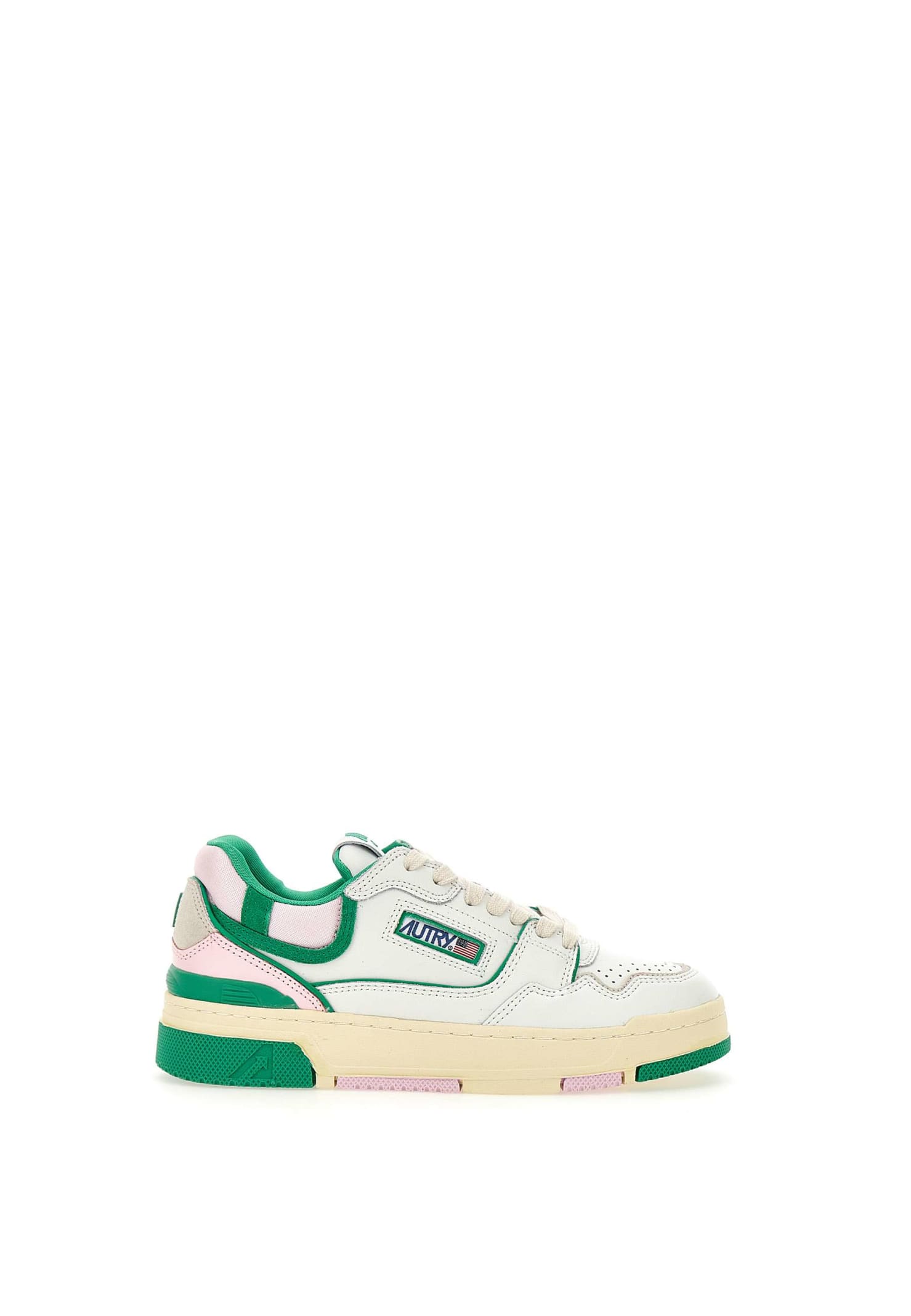 Shop Autry Rolwmm26 Sneakers In White-green