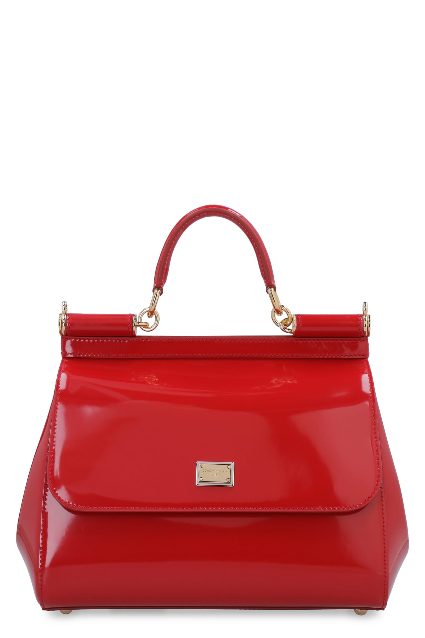 Dolce & Gabbana Sicily Patent Leather Handbag