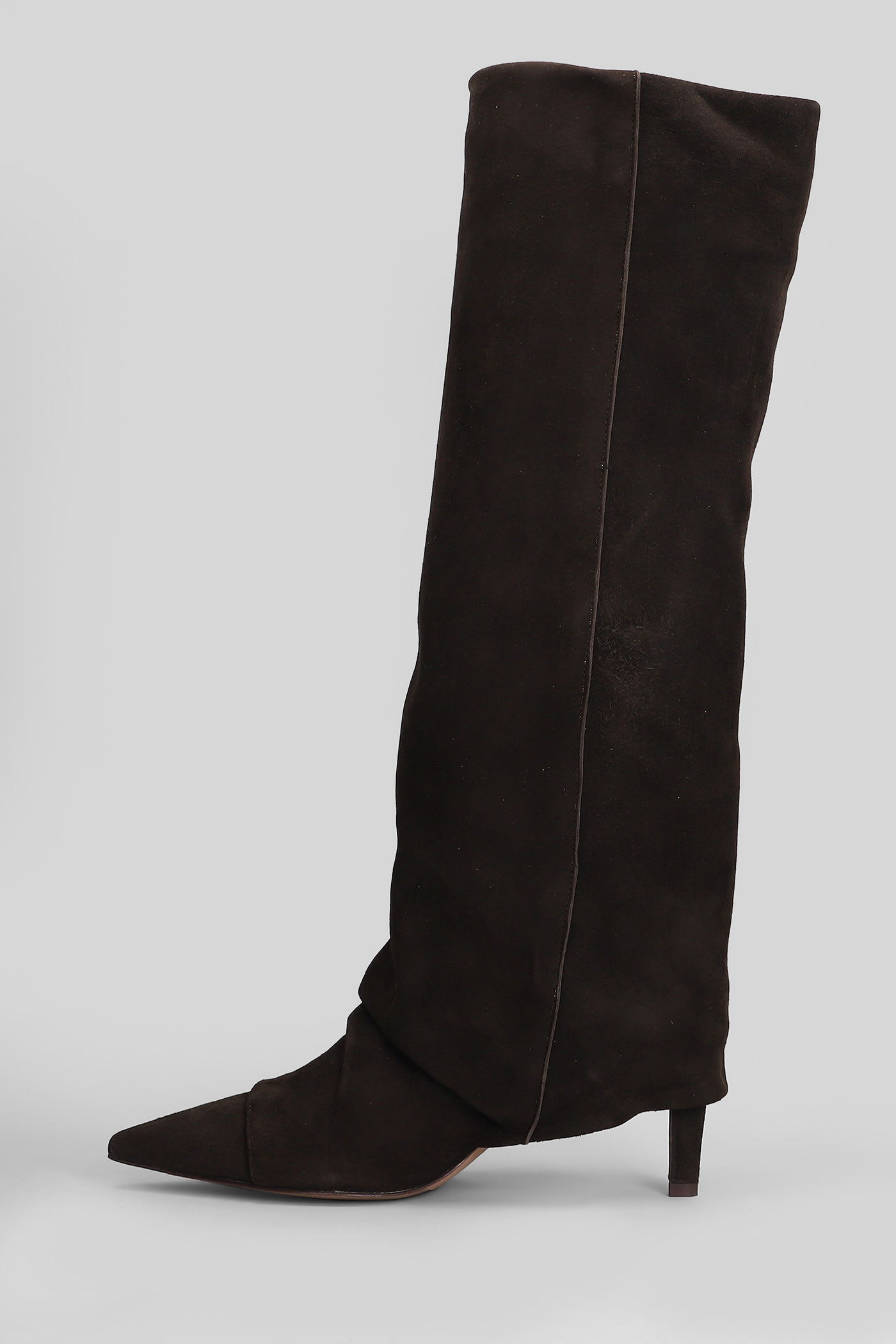 The Seller High Heels Boots In Brown Suede In Brown