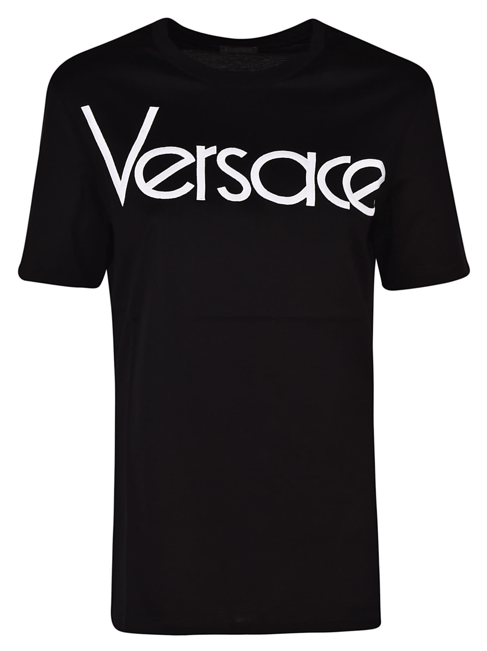 Versace Versace Logo Print T-shirt - Black - 10893992 | italist