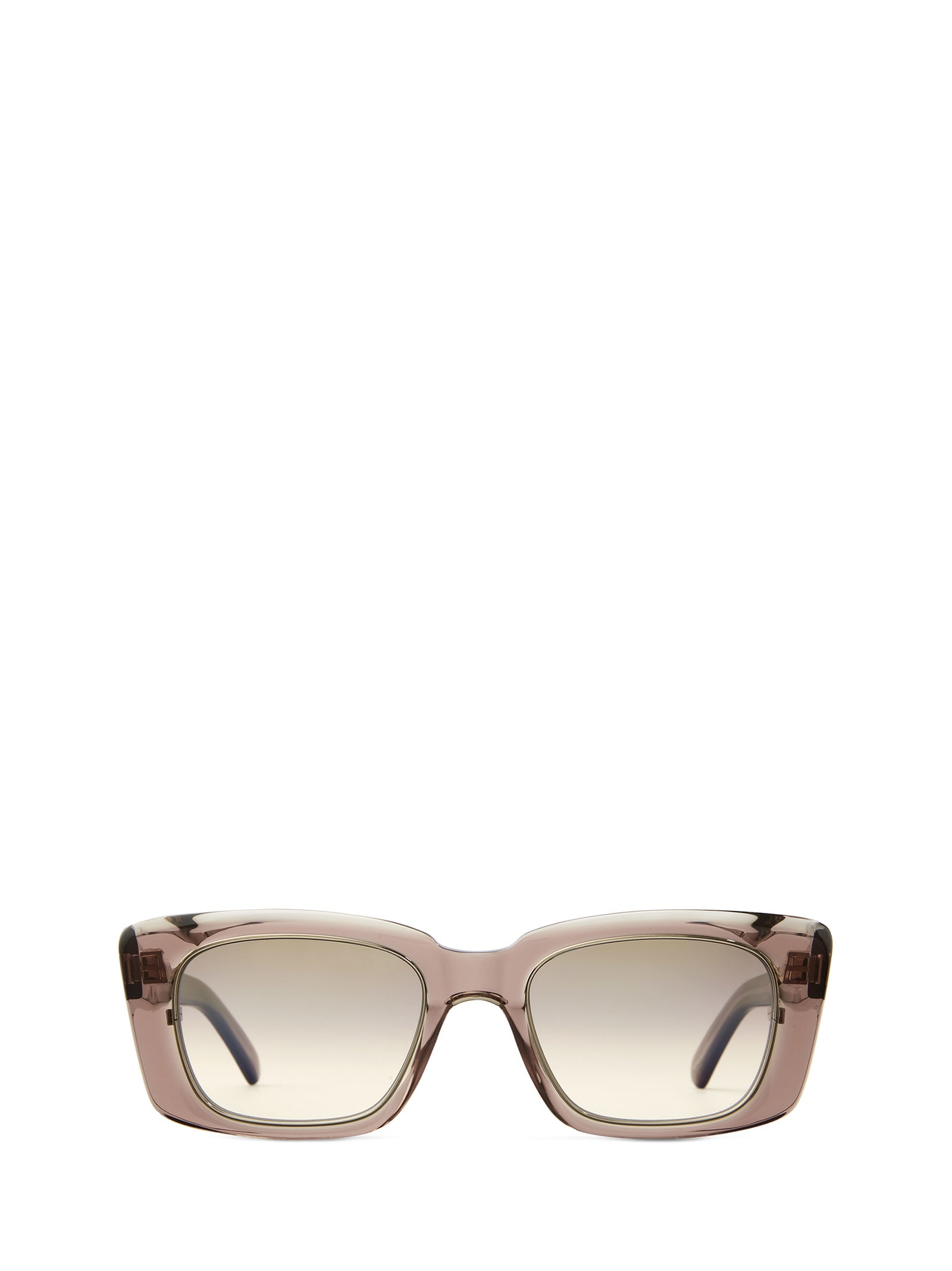 Shop Mr Leight Carman S Rose Clay-12k White Gold Sunglasses