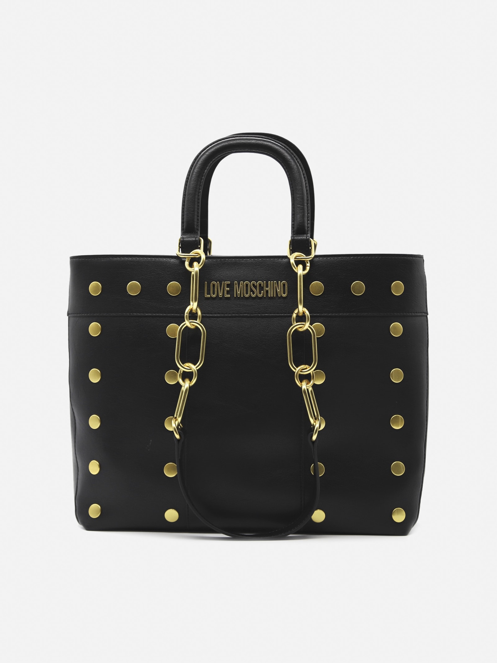 Love Moschino Shopper Bag With All-over Studs Detail