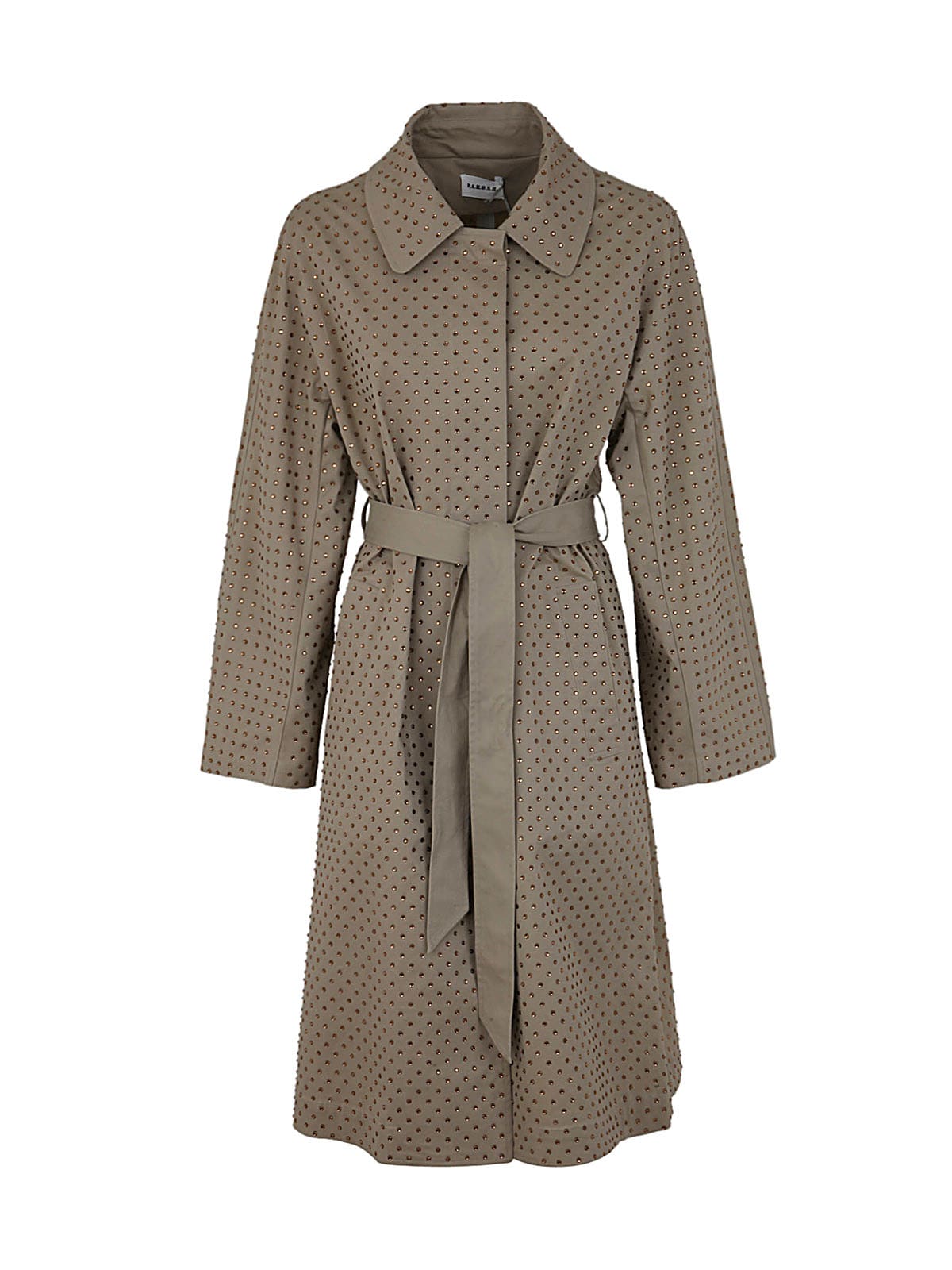 P.a.r.o.s.h Trench With Strass In Brown
