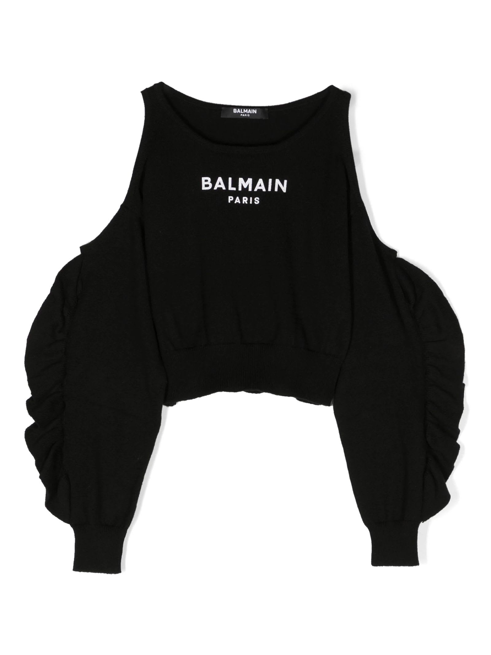Balmain Kids'  Sweaters Black