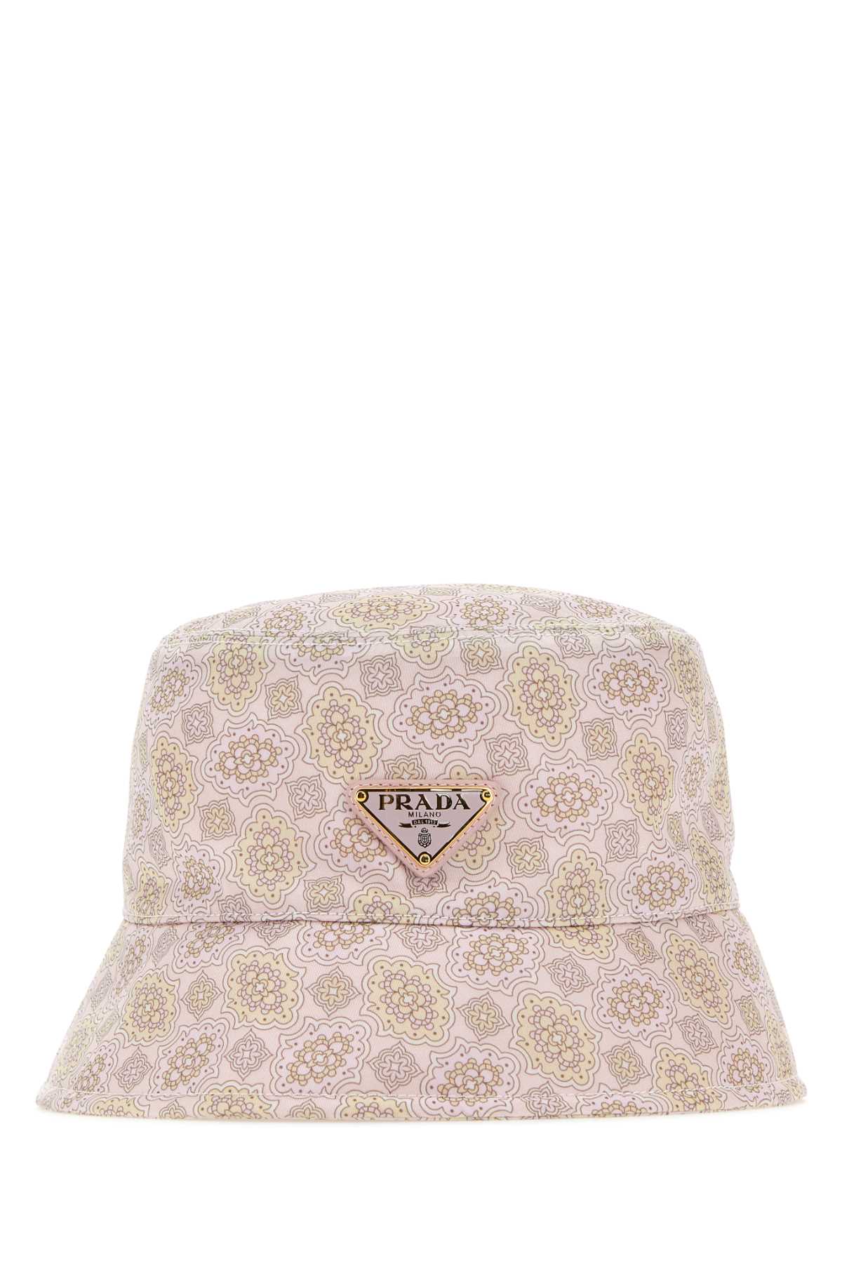 Shop Prada Printed Re-nylon Bucket Hat In Petalo