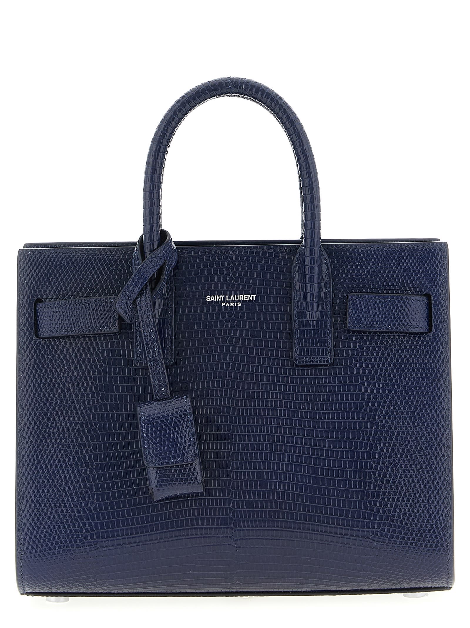 Saint Laurent Nano Sac De Jour Handbag In Blue