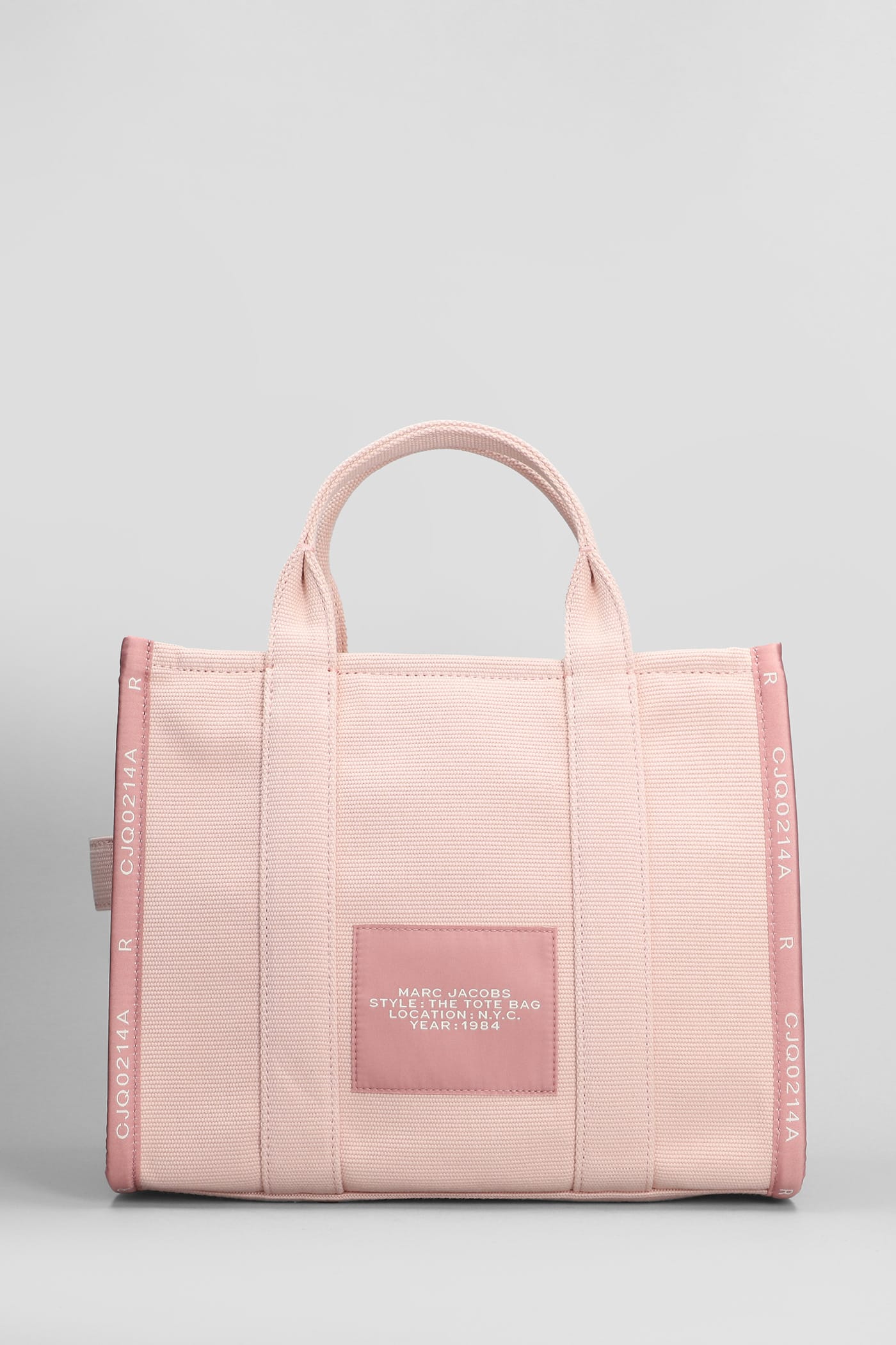 Shop Marc Jacobs The Medium Tote Tote In Rose-pink Cotton