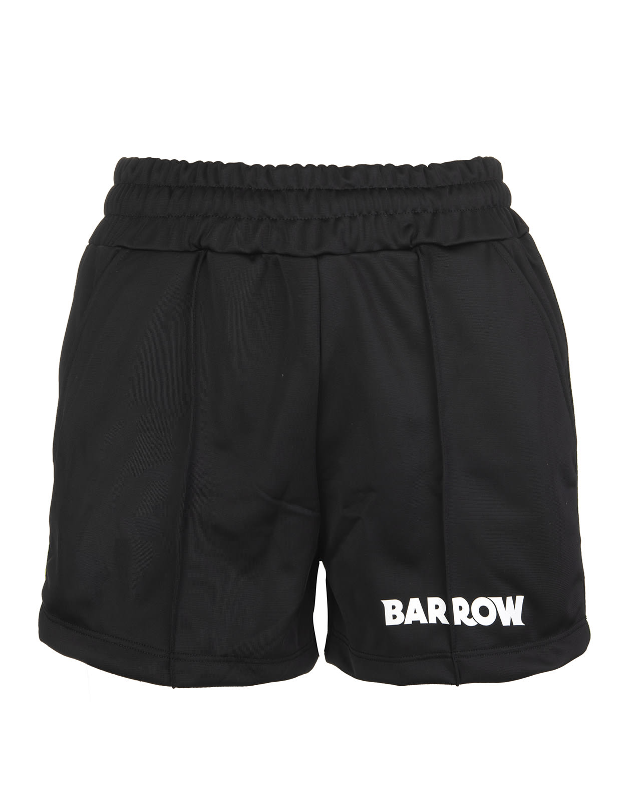 Barrow Black Piped Side-stripe Logo Shorts Woman