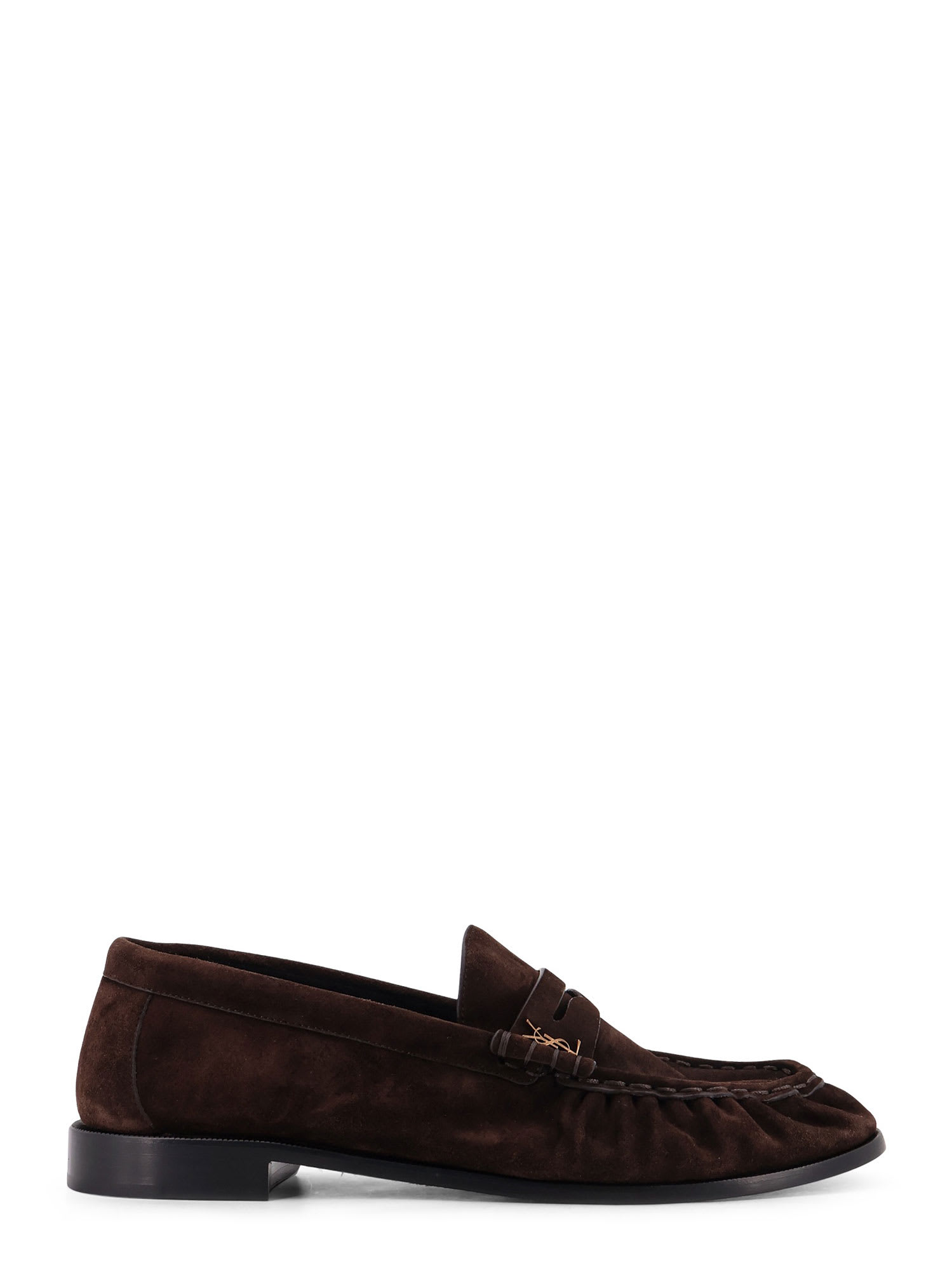 Saint Laurent Le Loafer 15 Moc Suede Loafers In Brown