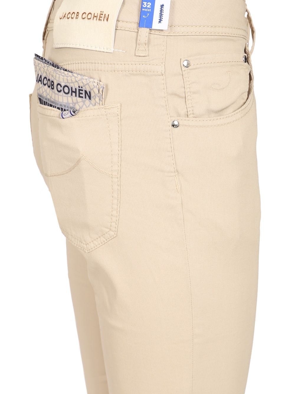 Jacob Cohen Scott Slim Fit Carrot Trousers In Neutral