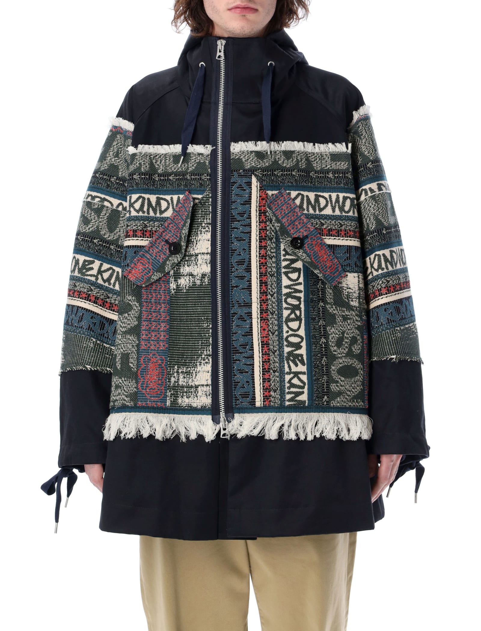 sacai Eric Haze hoodie ブラック Feel It 4 XL-