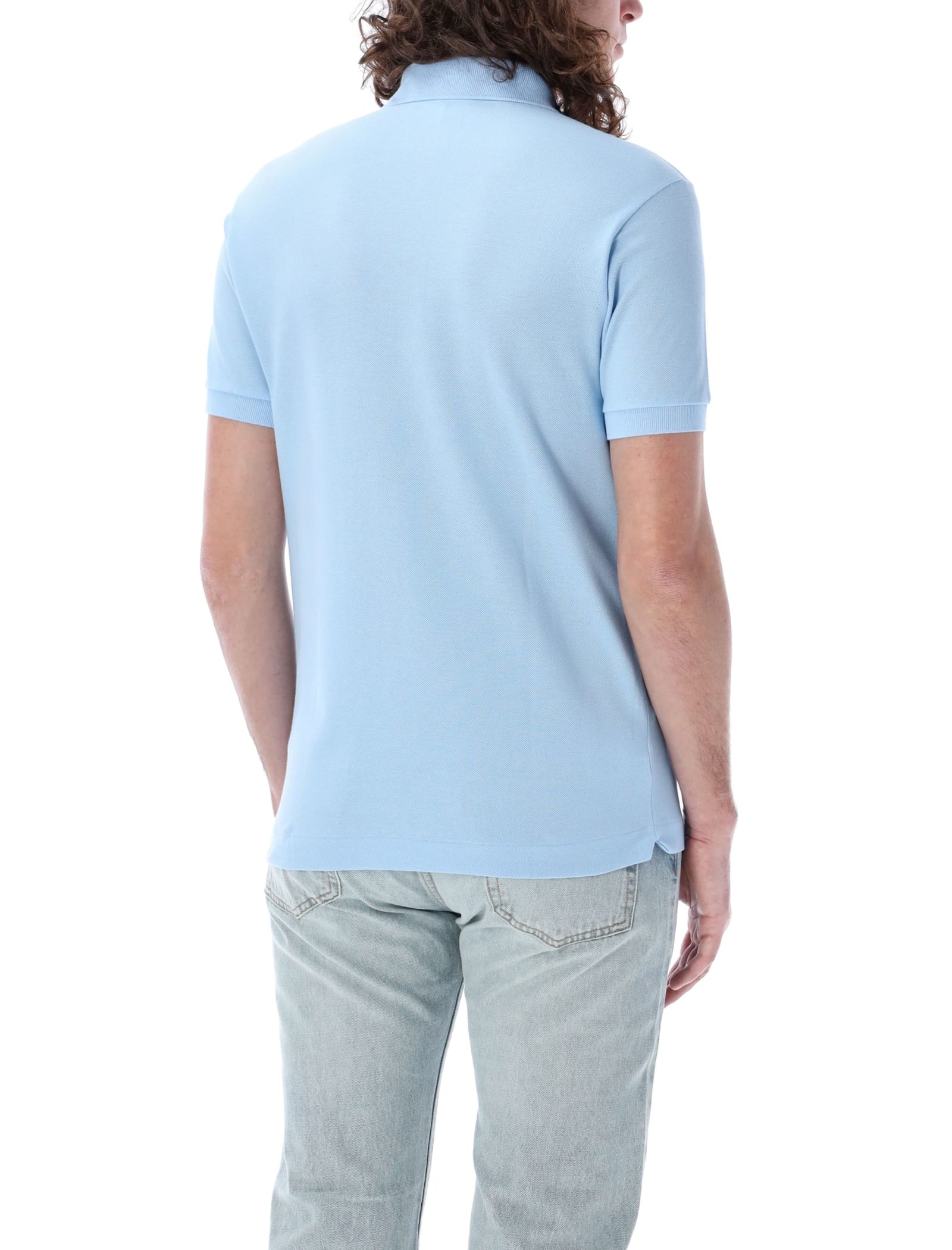 Shop Lacoste Classic Fit Polo Shirt In Light Blue