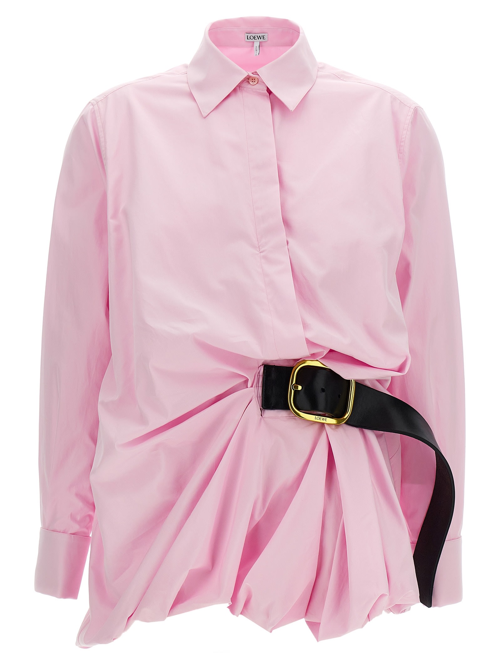 Shop Loewe Belt Shirt In Pink