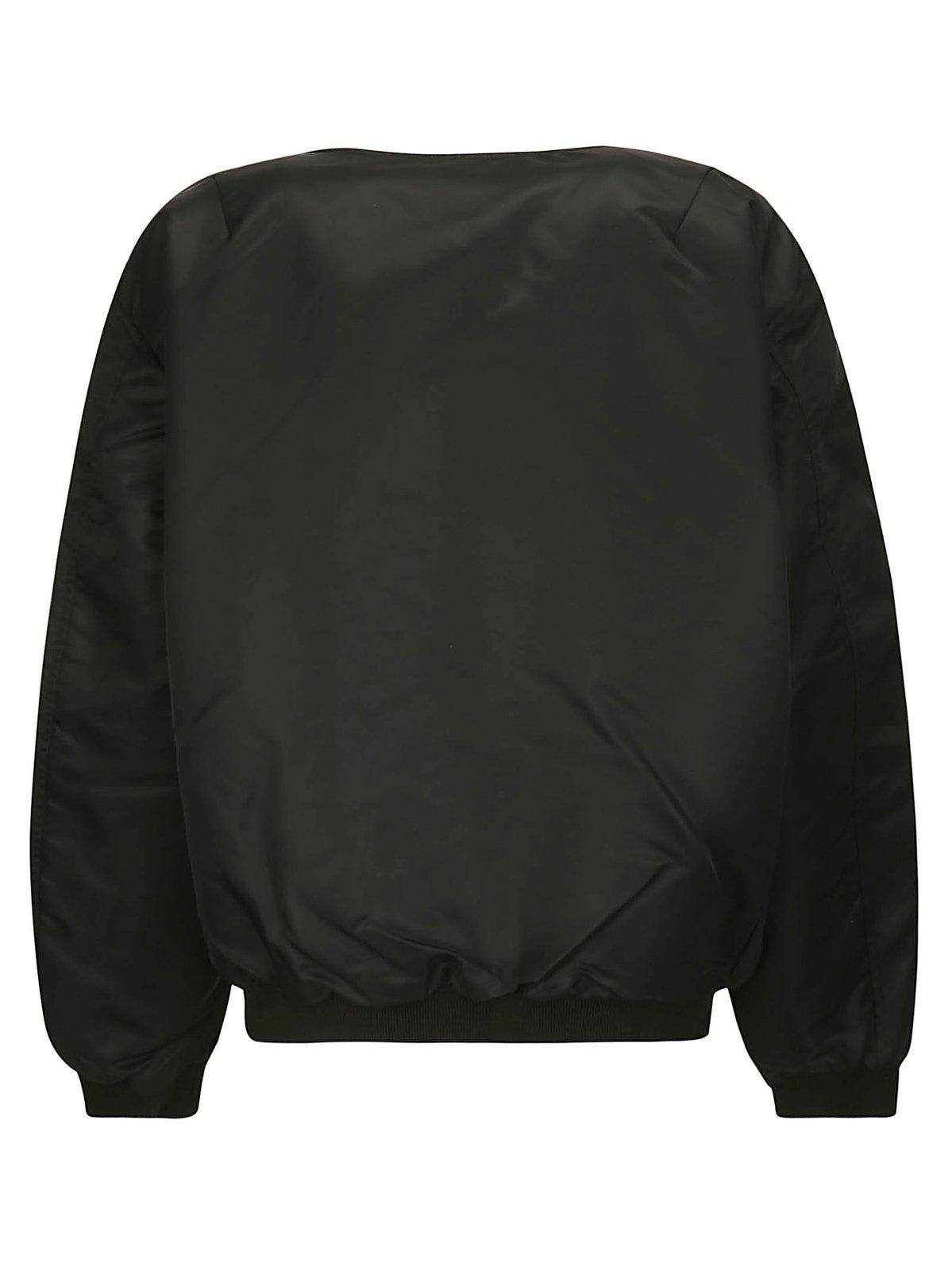 Shop Coperni Cut-out Zipped Bomber Jacket In Black