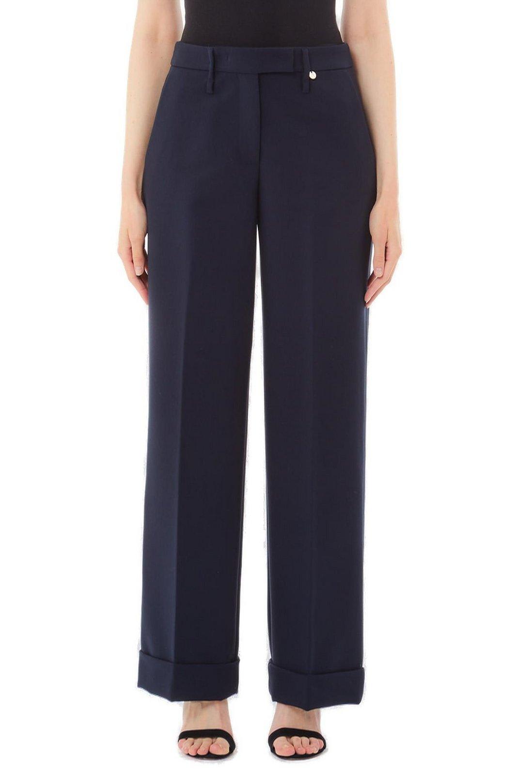 LIU •JO TURN-UP CREPE TROUSERS LIU-JO